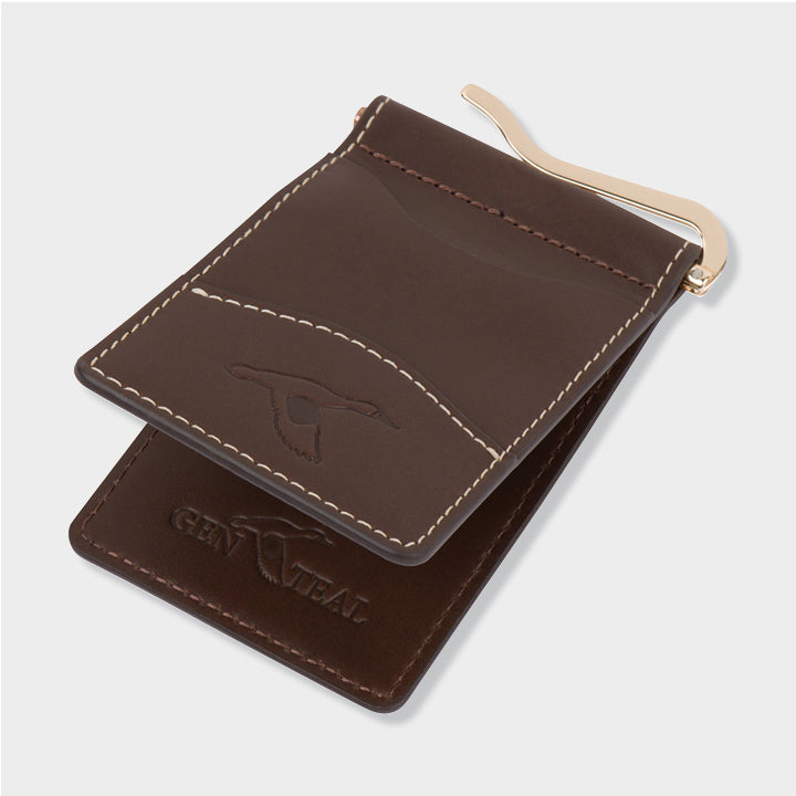 Leather Front Pocket Wallet-GenTeal Apparel