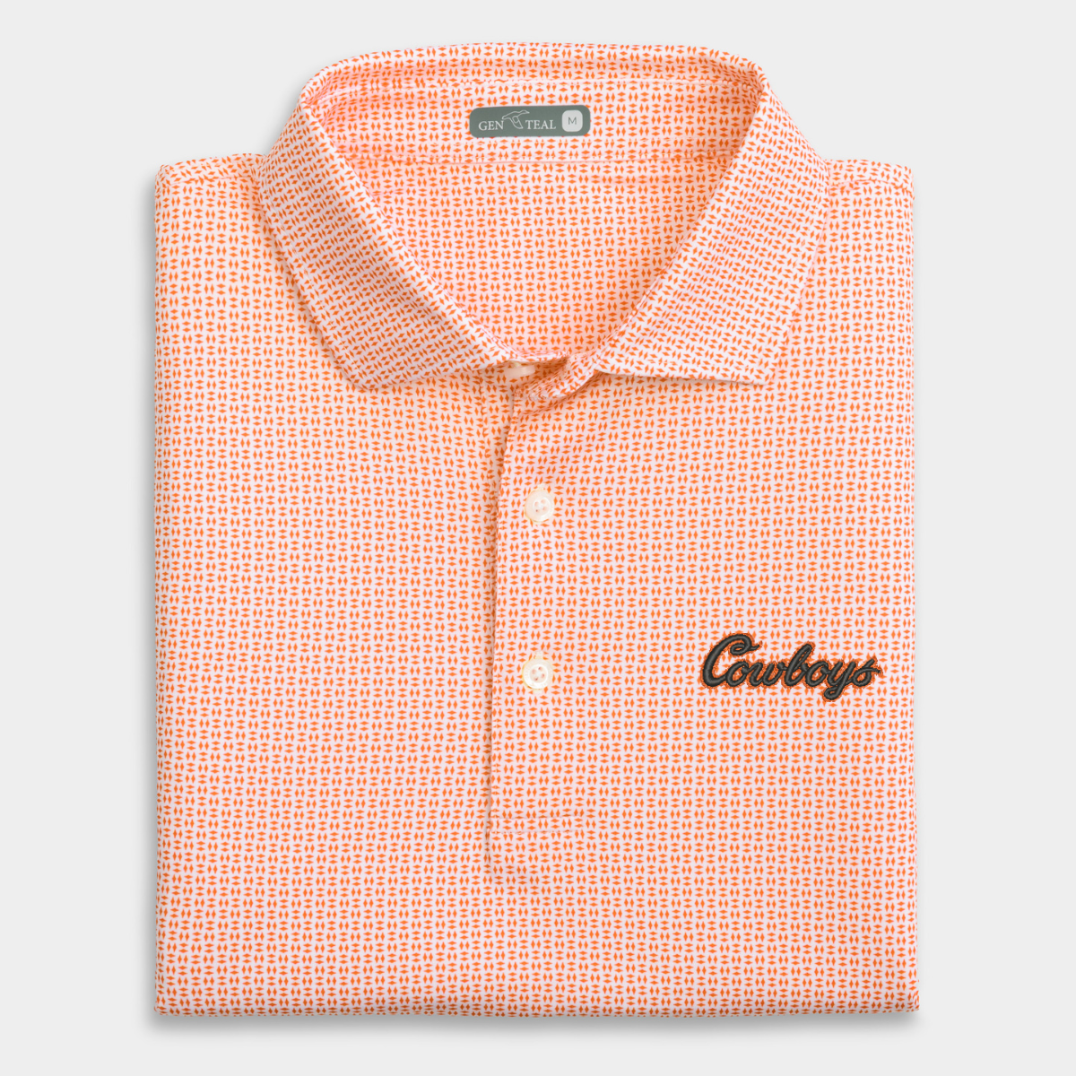 Oklahoma State Cowboys Trellis Printed Performance Polo
