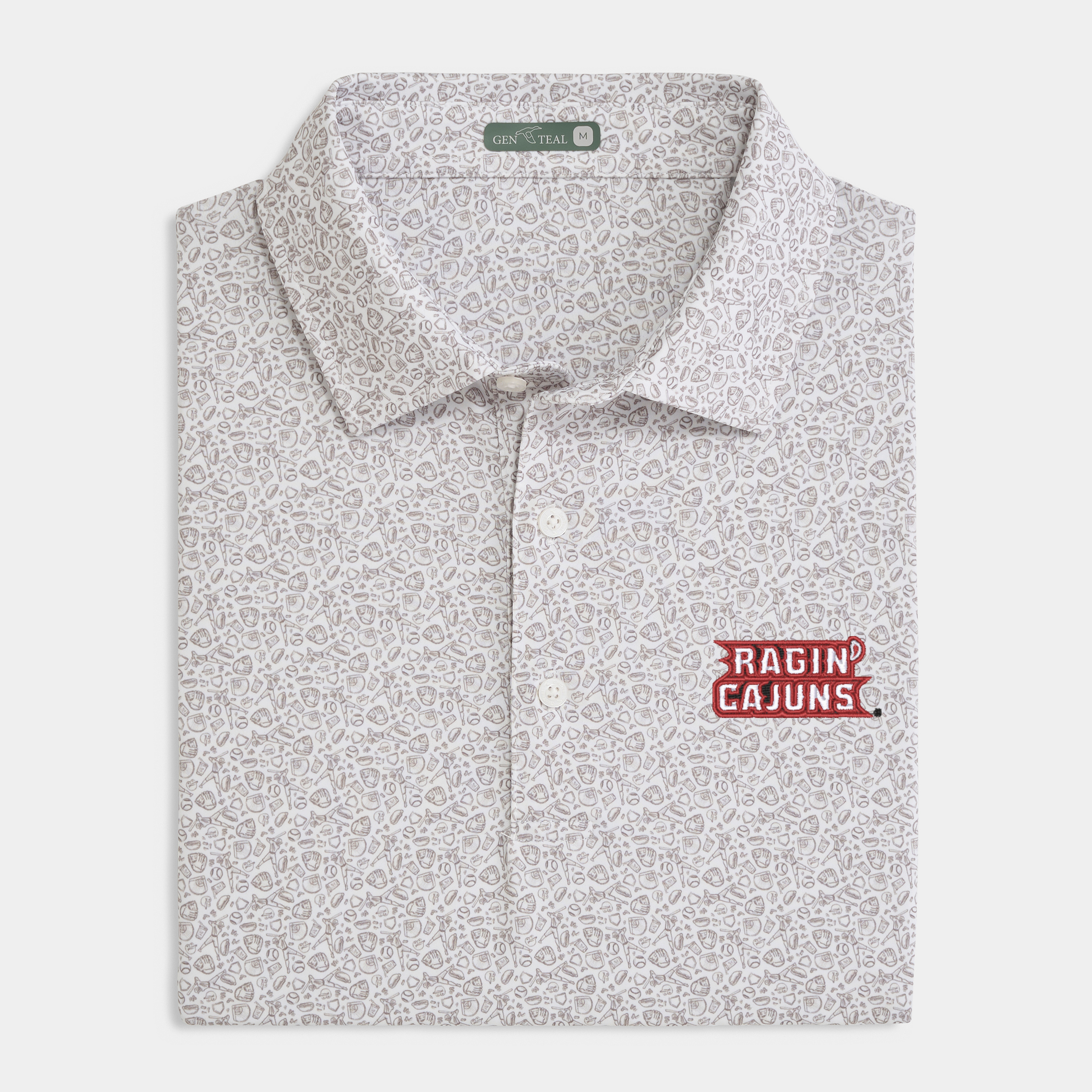 Louisiana Fastball Printed Performance Polo