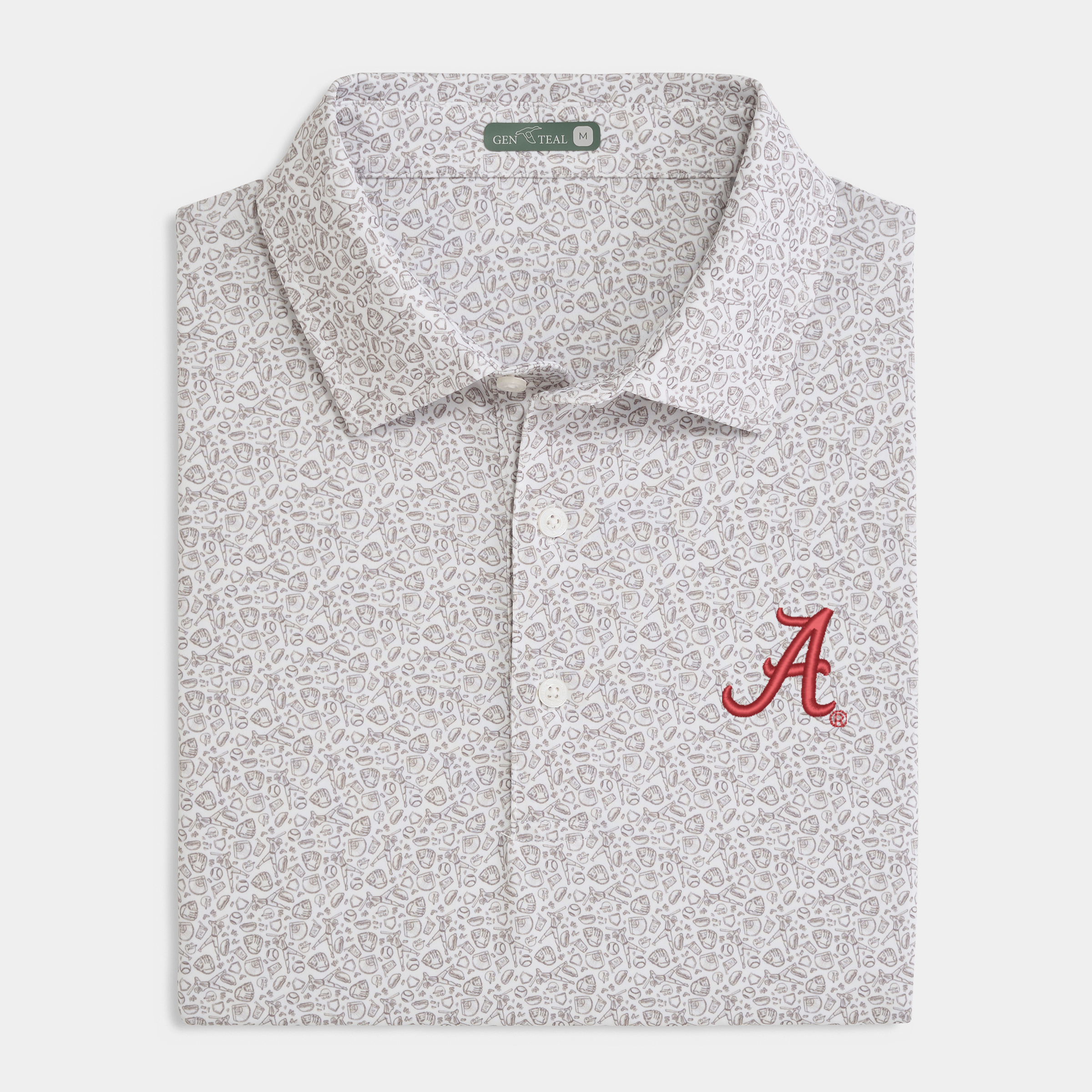 Alabama Fastball Printed Performance Polo