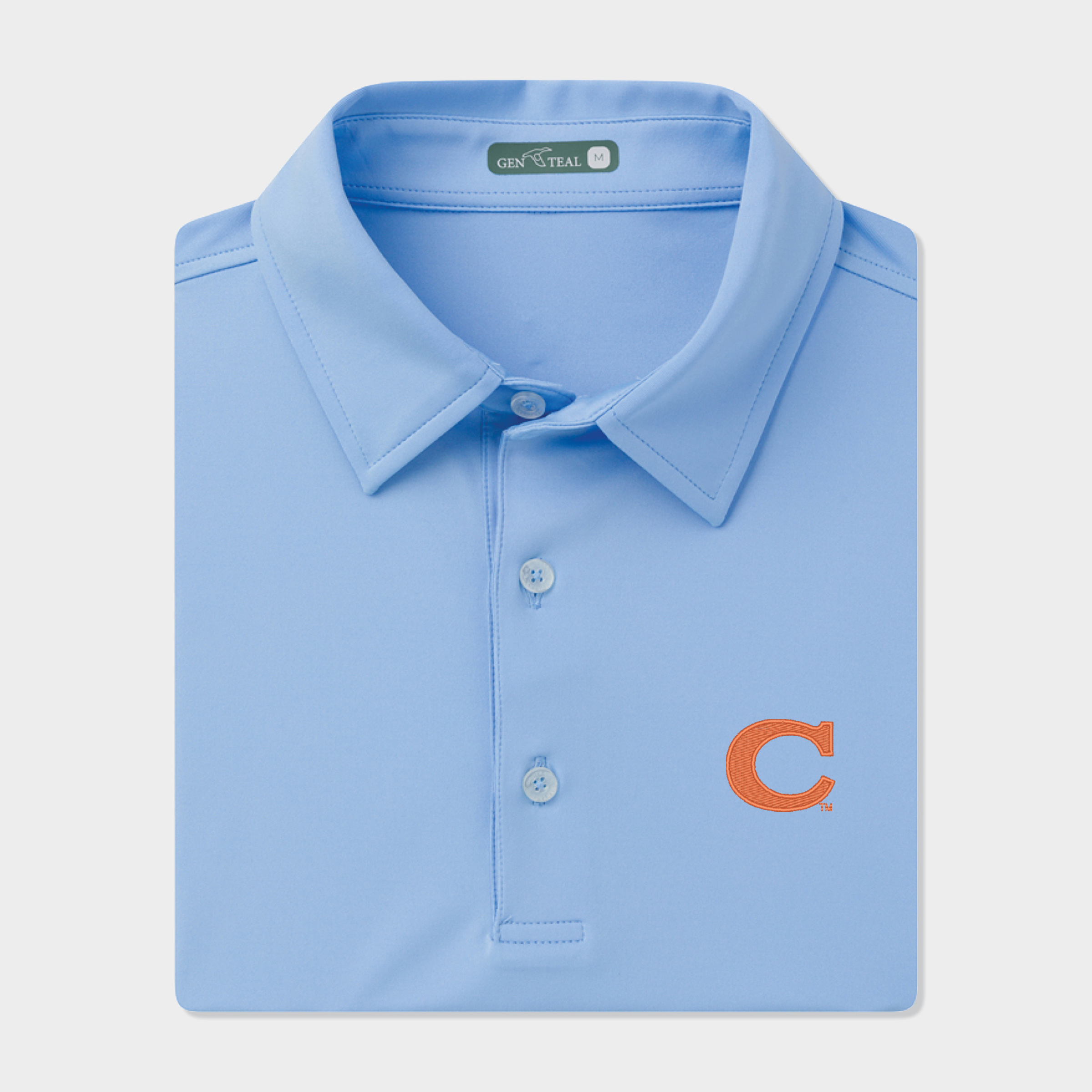 Clemson Vault C Solid Performance Polo