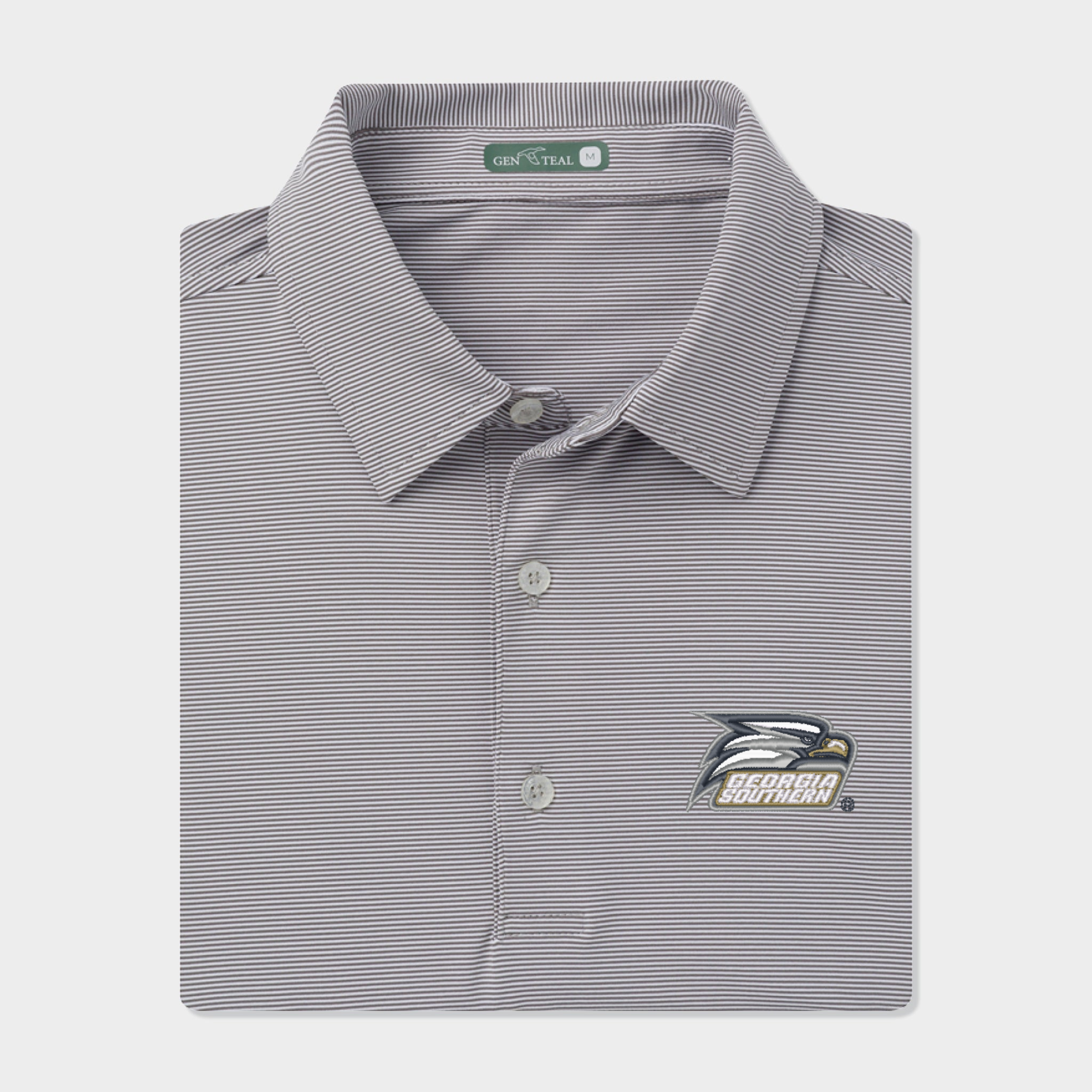 Georgia Southern Club Pinstripe Performance Polo