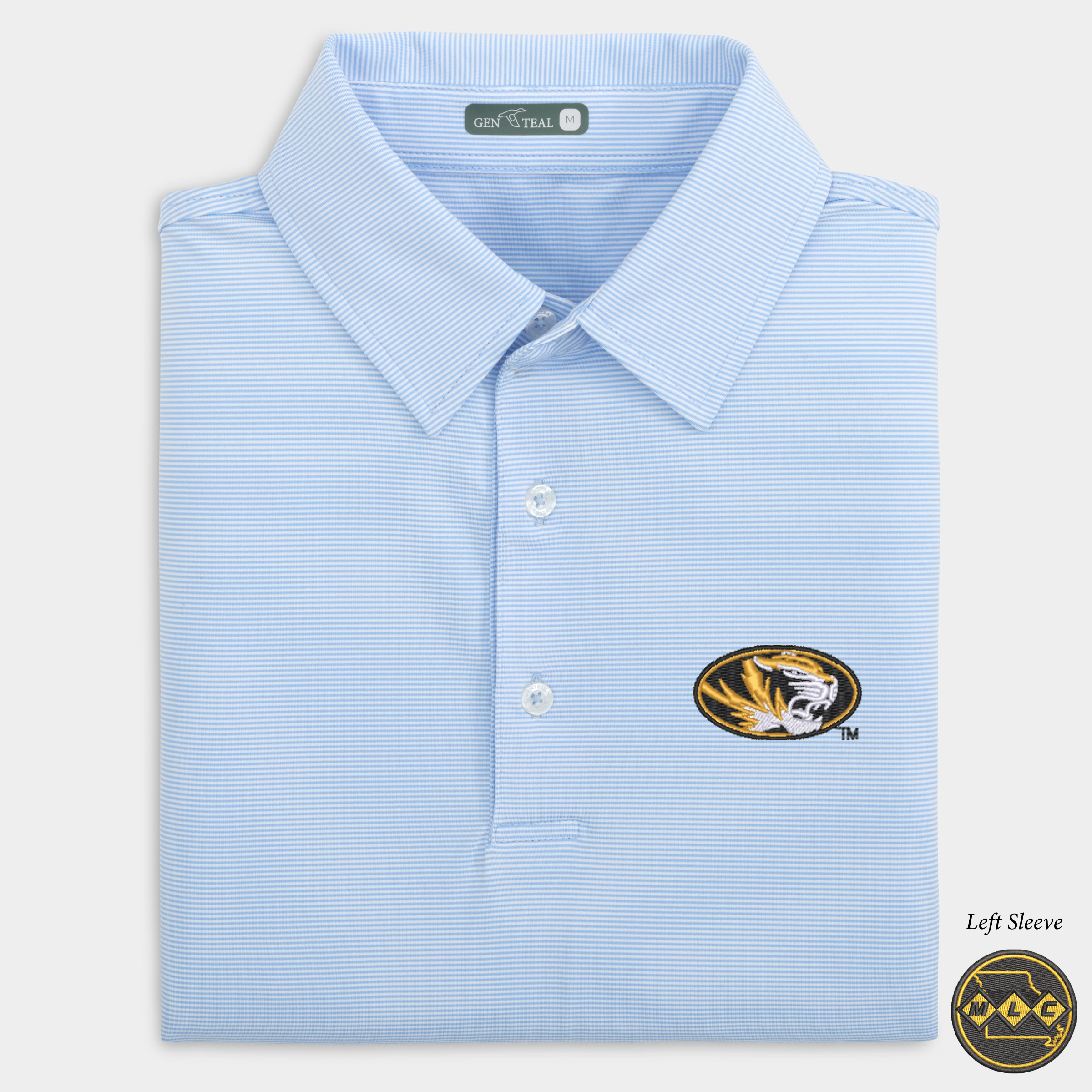 MLC Missouri Pinstripe Performance Polo