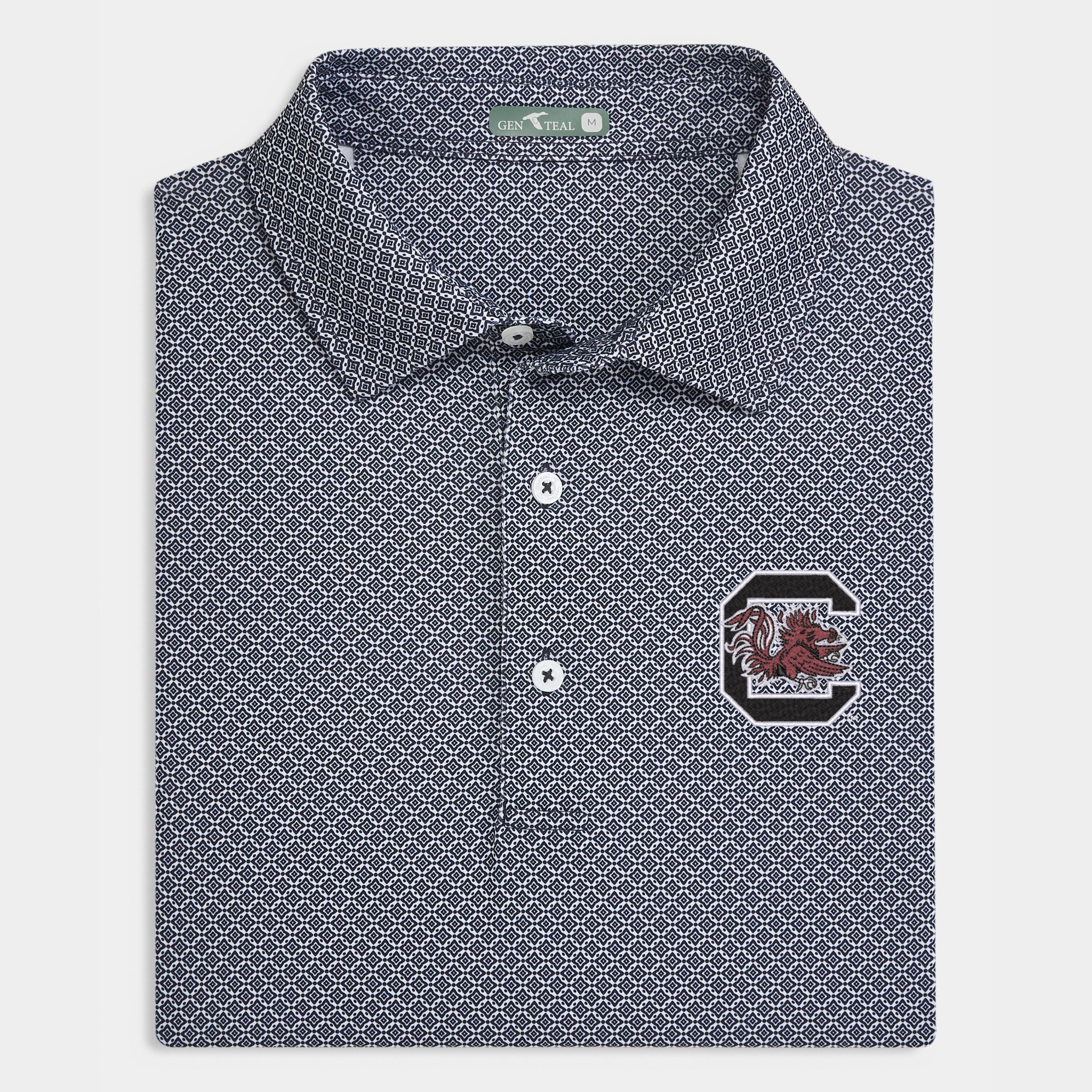 South Carolina Diamond Lattice Printed Performance Polo