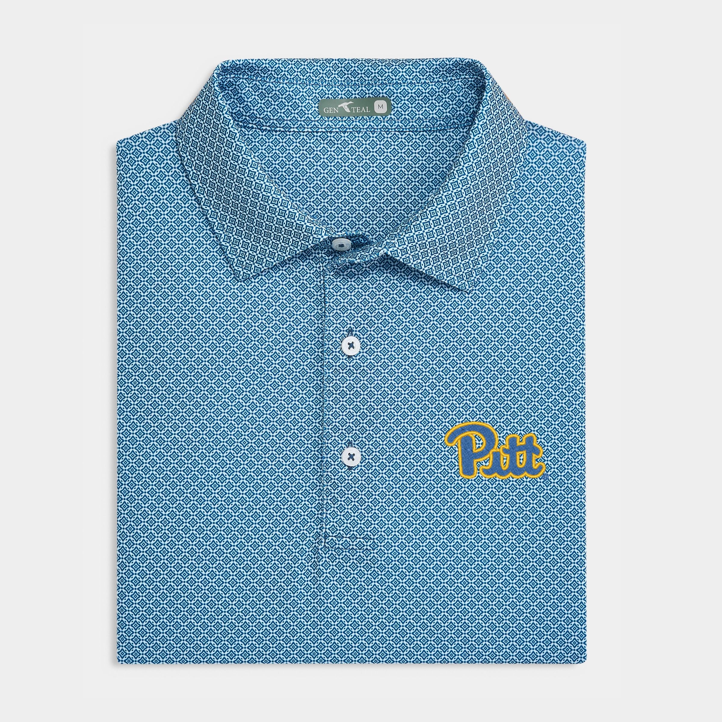Pitt Diamond Lattice Printed Performance Polo