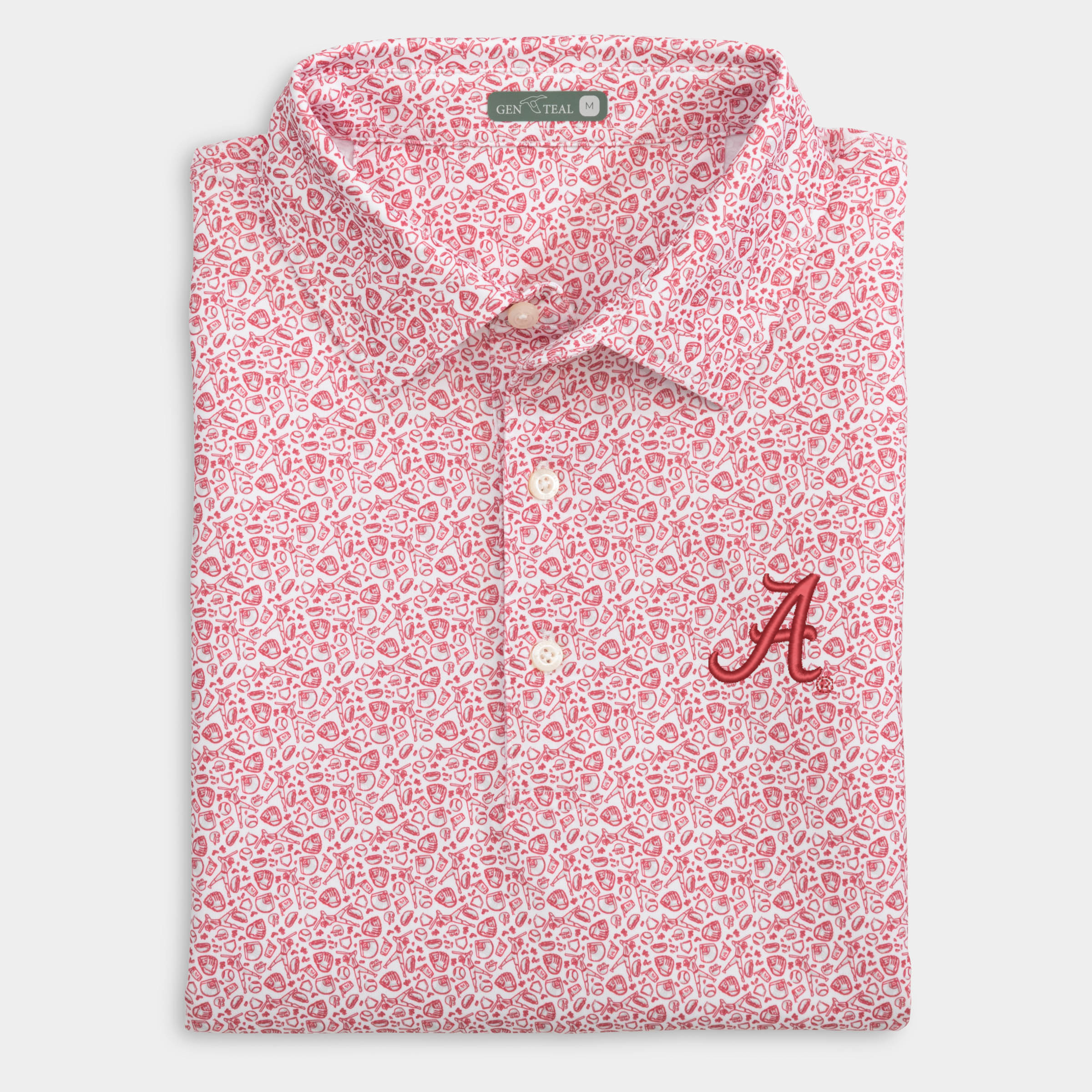 Alabama Fastball Printed Performance Polo