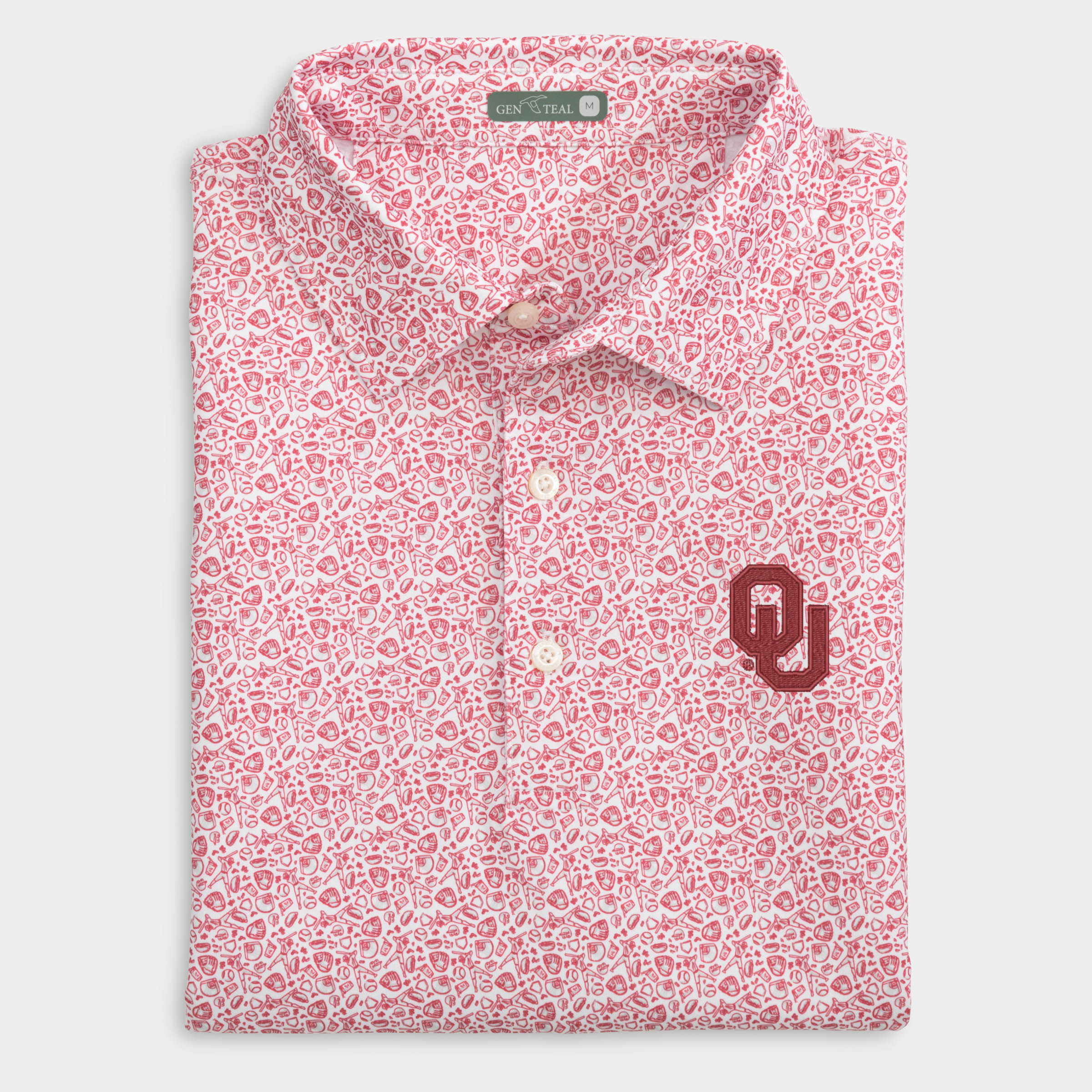 Oklahoma Fastball Printed Performance Polo