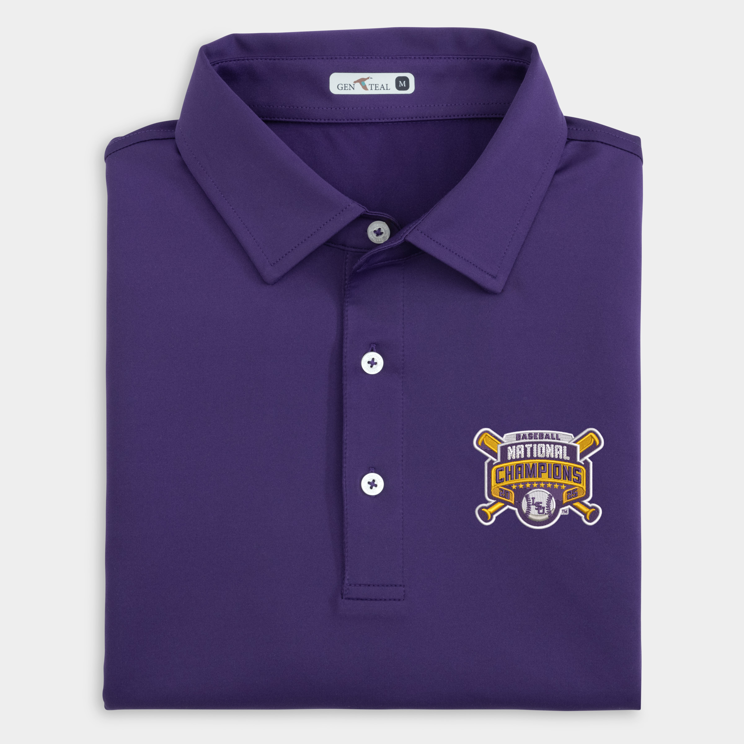 LSU National Championship Solid Performance Polo