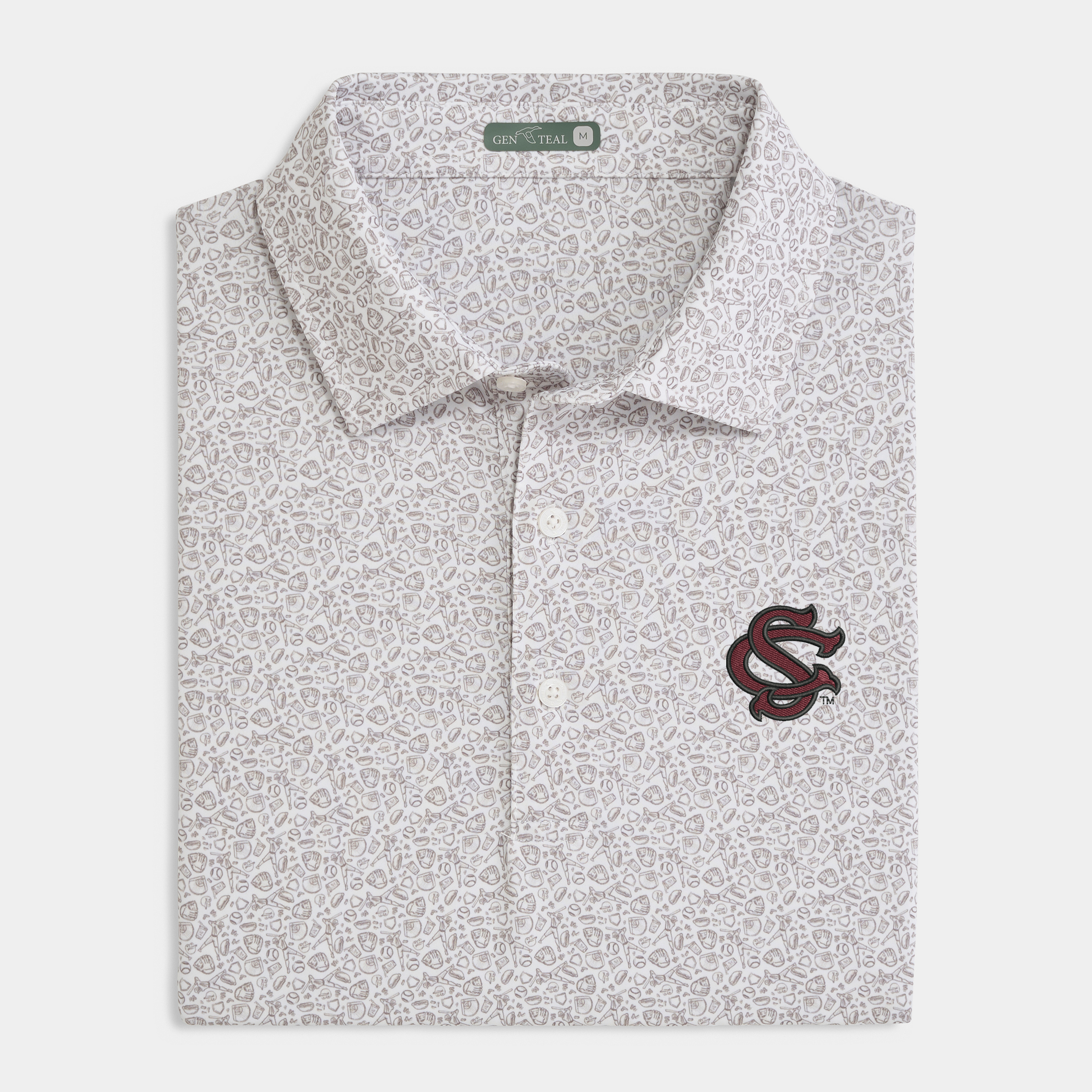 South Carolina Fastball Printed Performance Polo