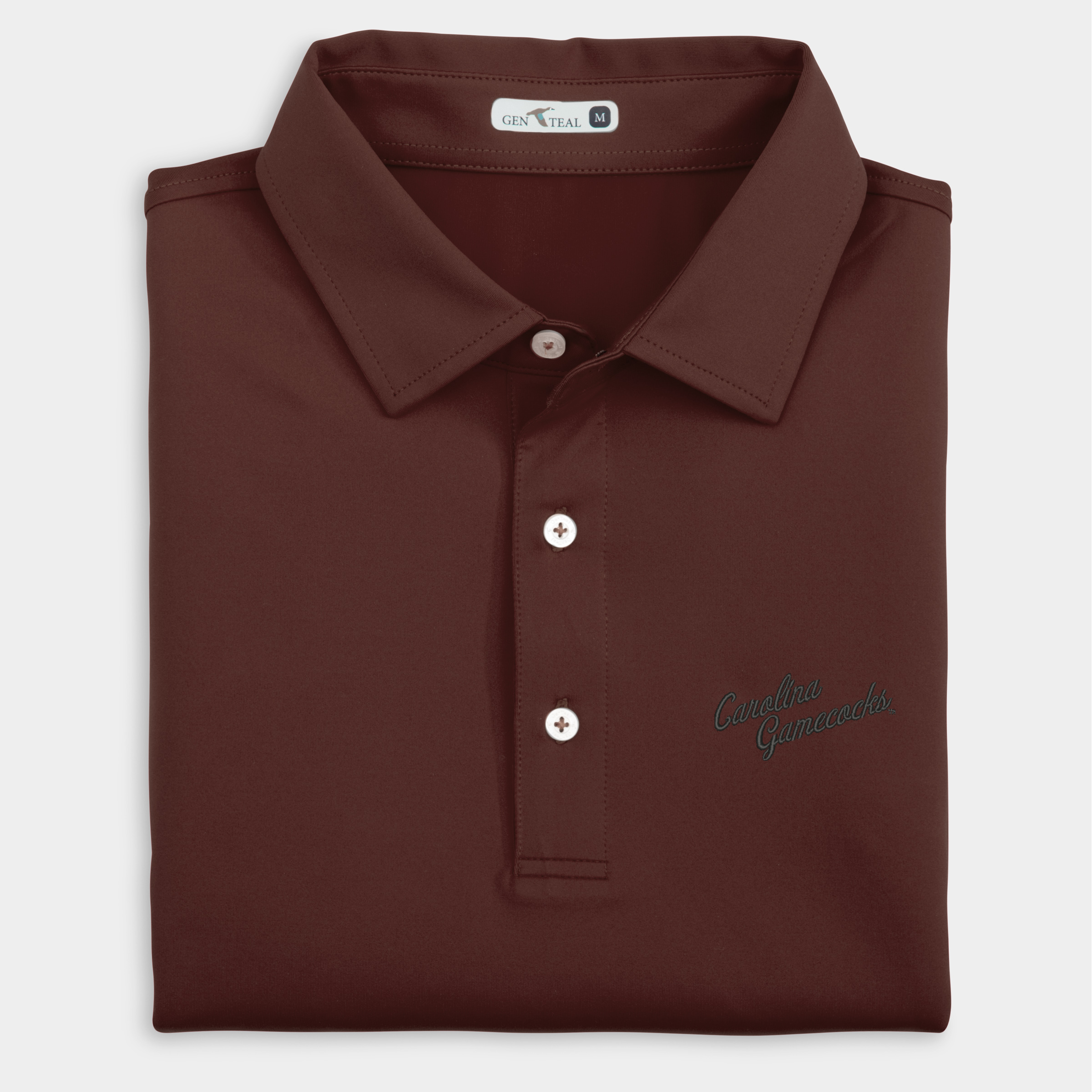 South Carolina Vault Gamecocks Script Solid Performance Polo