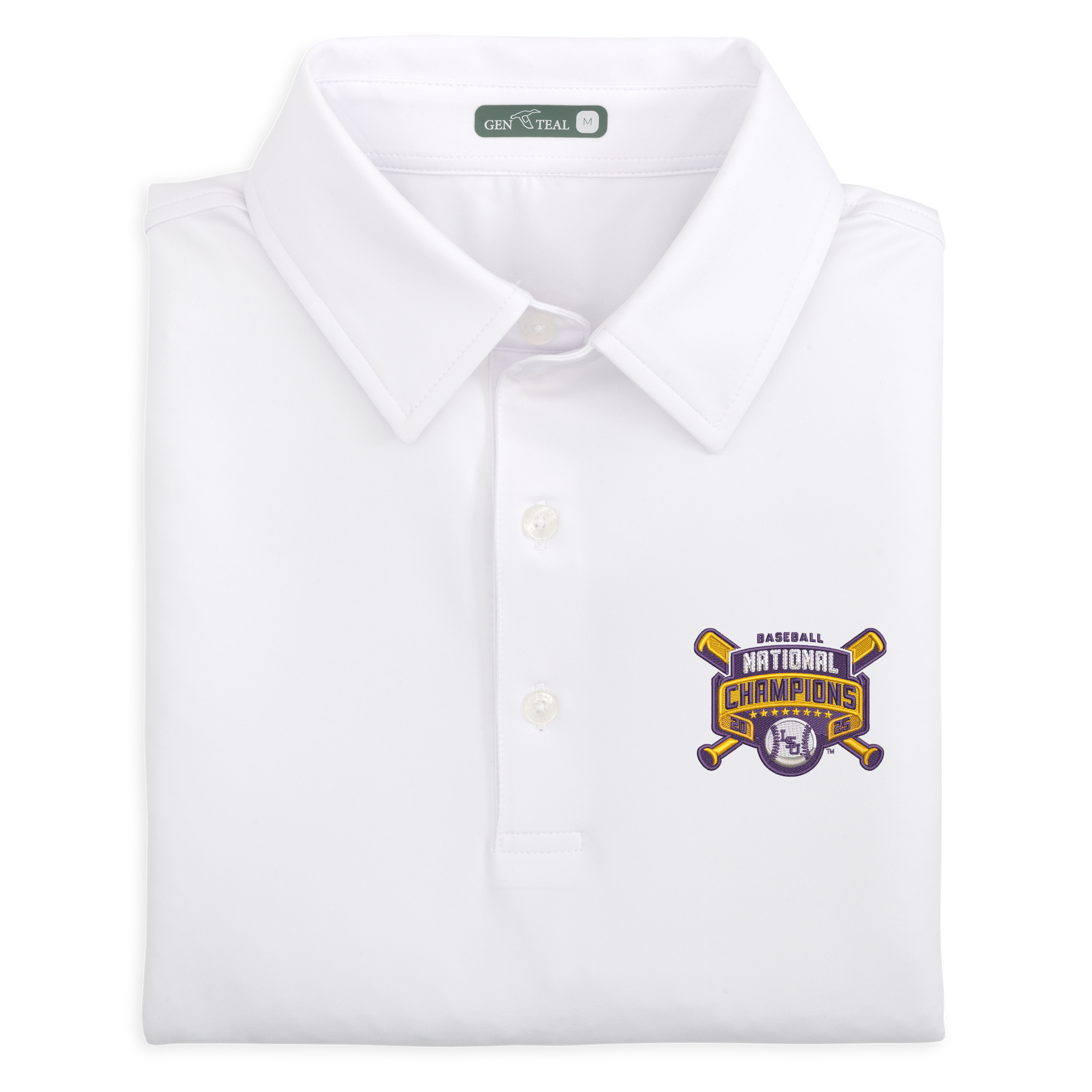 LSU National Championship Solid Performance Polo