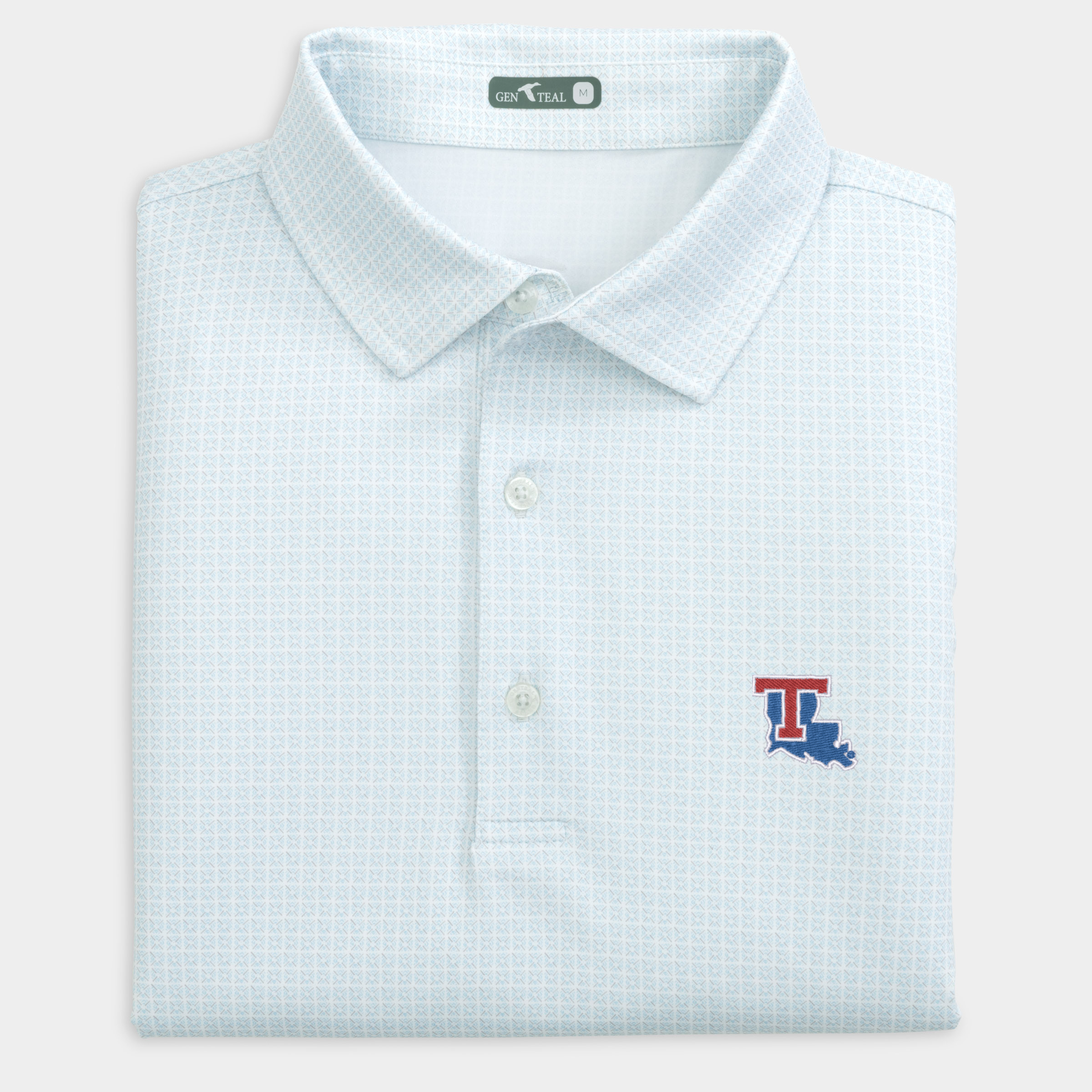 Louisiana Tech Tile Printed Performance Polo
