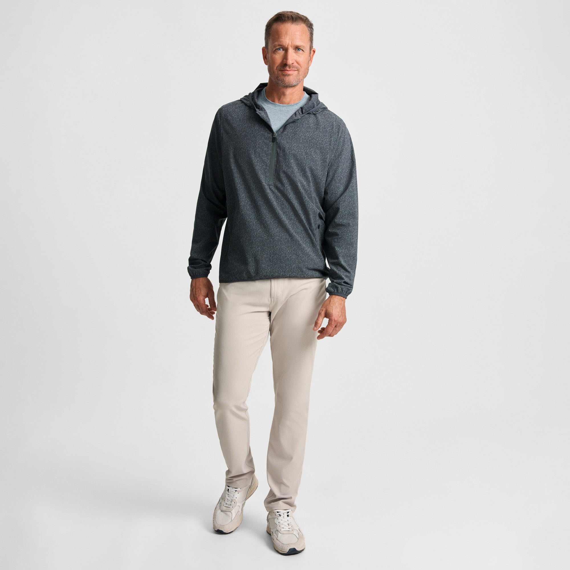 Gray Camo Capetown Half-Zip Shell