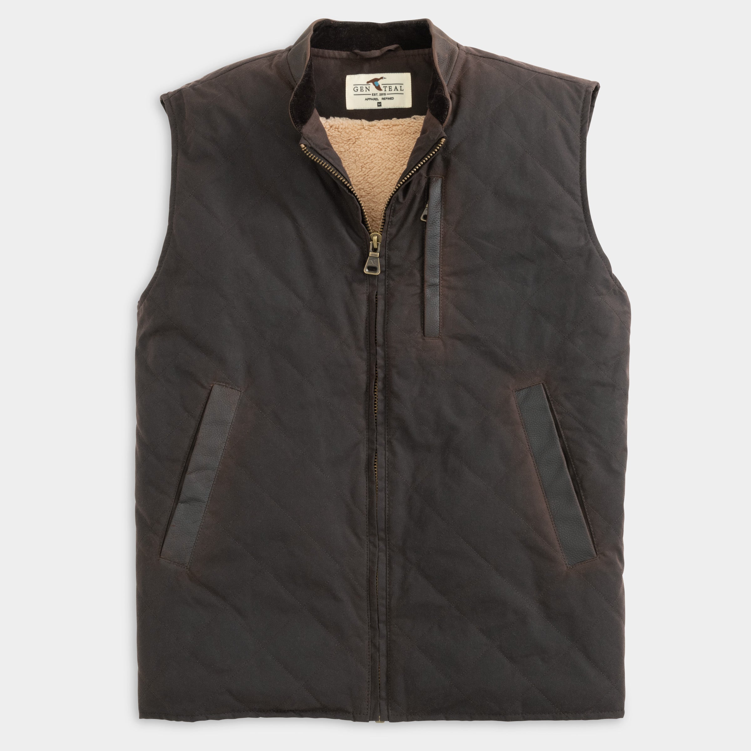 Waxed Cotton Vest-GenTeal Apparel