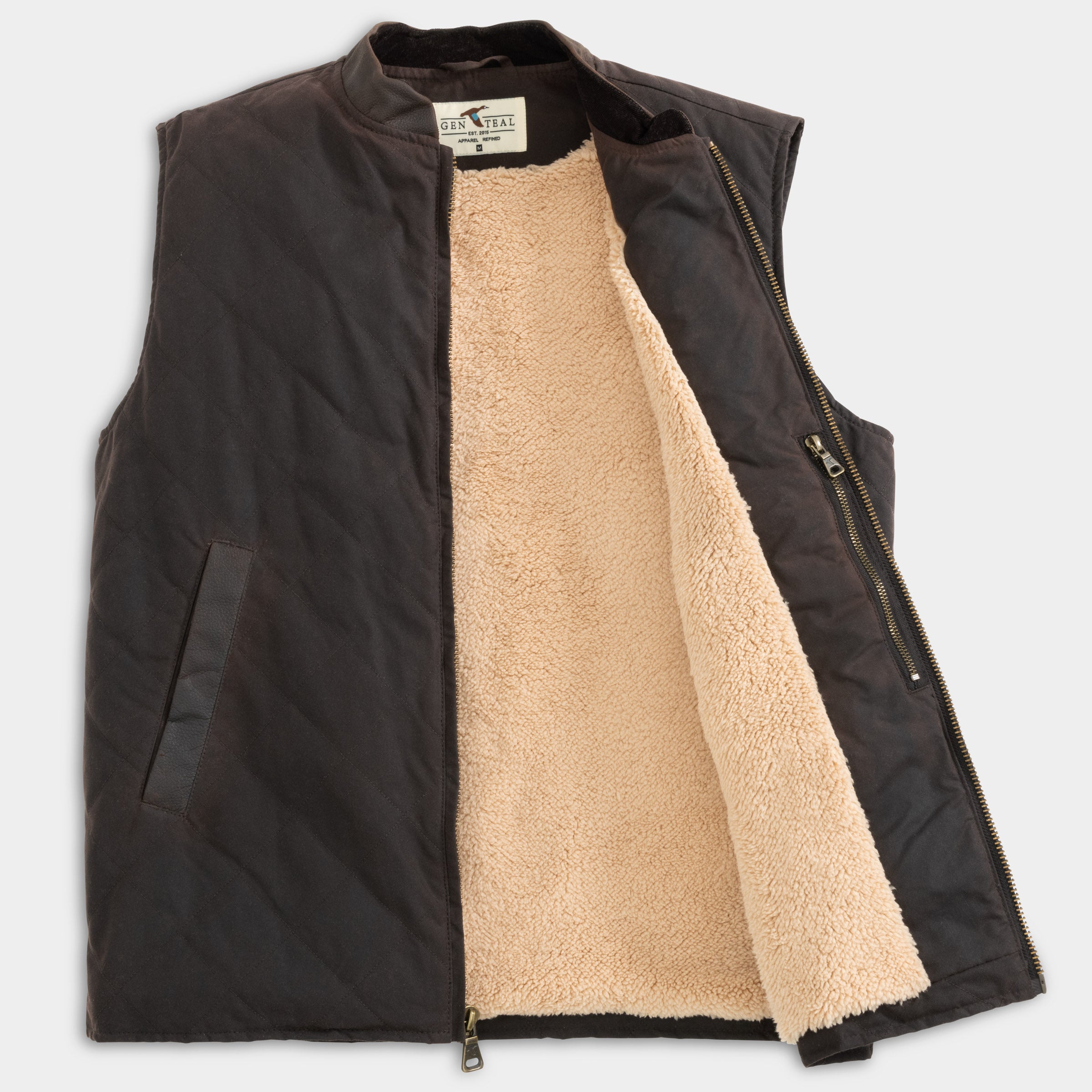 Waxed Cotton Vest-GenTeal Apparel