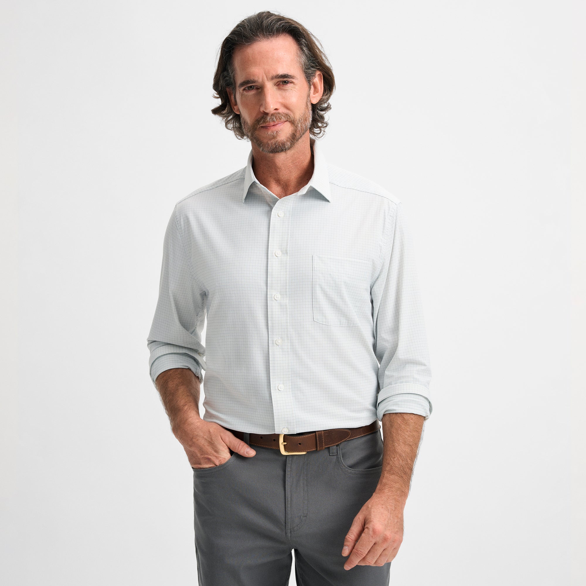 Chapman Performance Spread Collar Sport Shirt