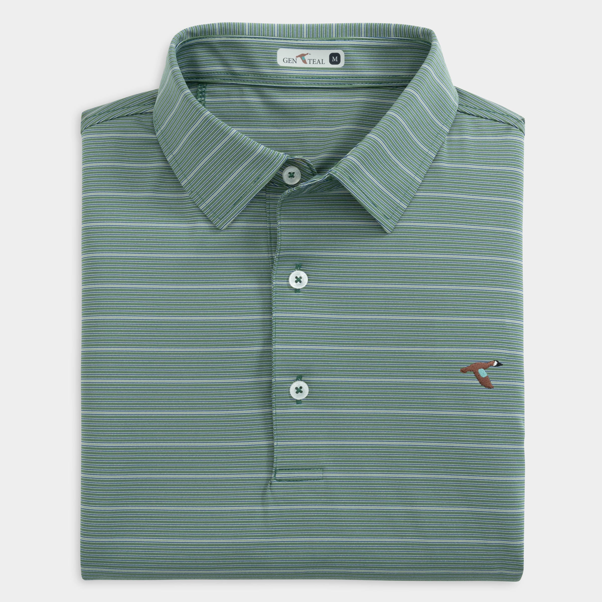 Multiheather Performance Polo-GenTeal Apparel