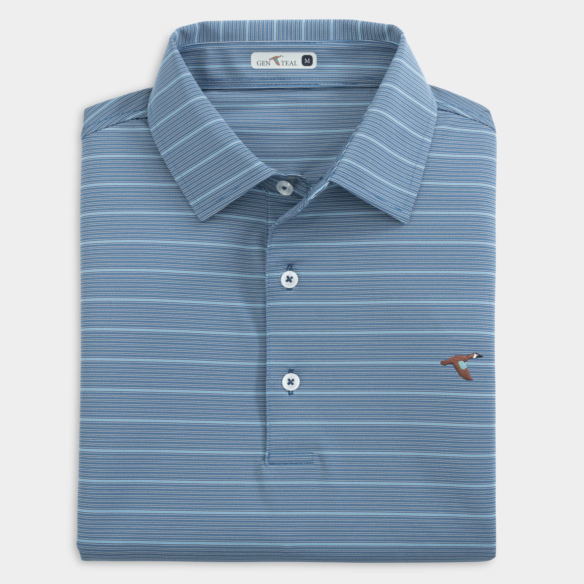 Multiheather Performance Polo-GenTeal Apparel