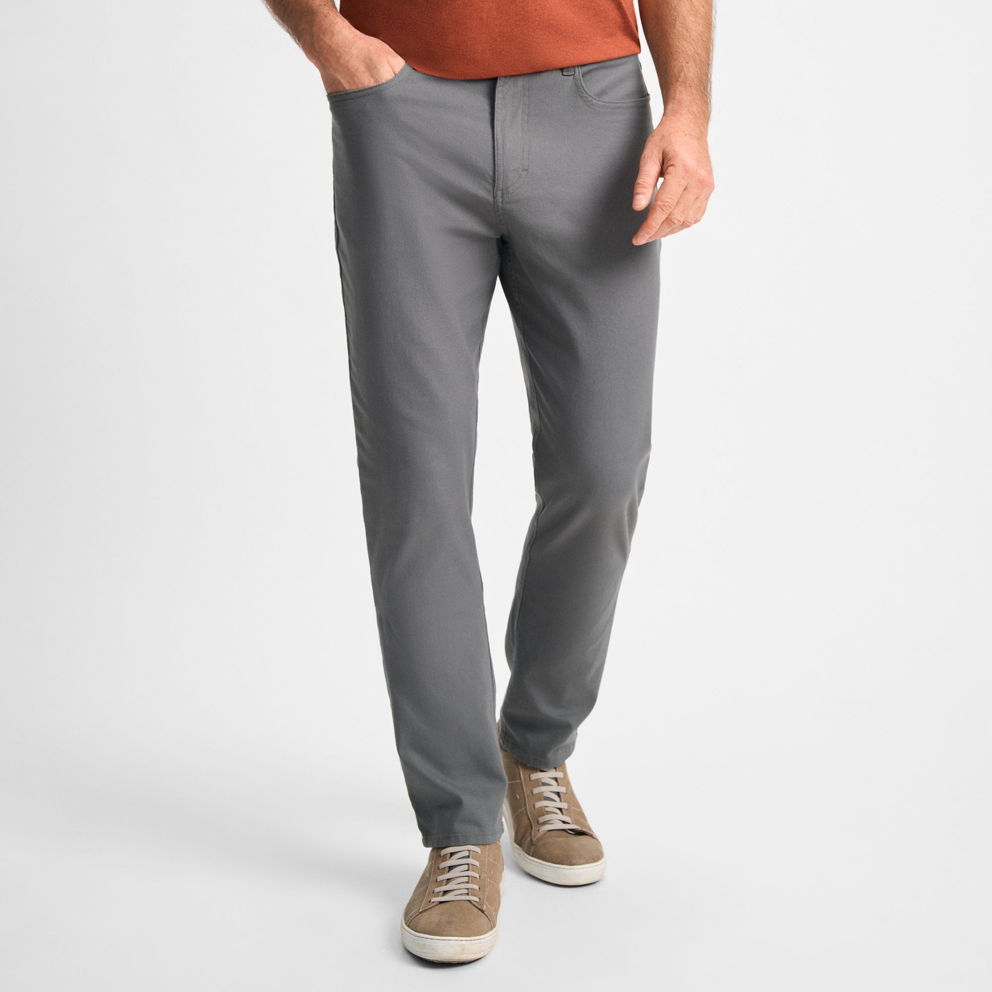 Charcoal Billings Five-Pocket Pant