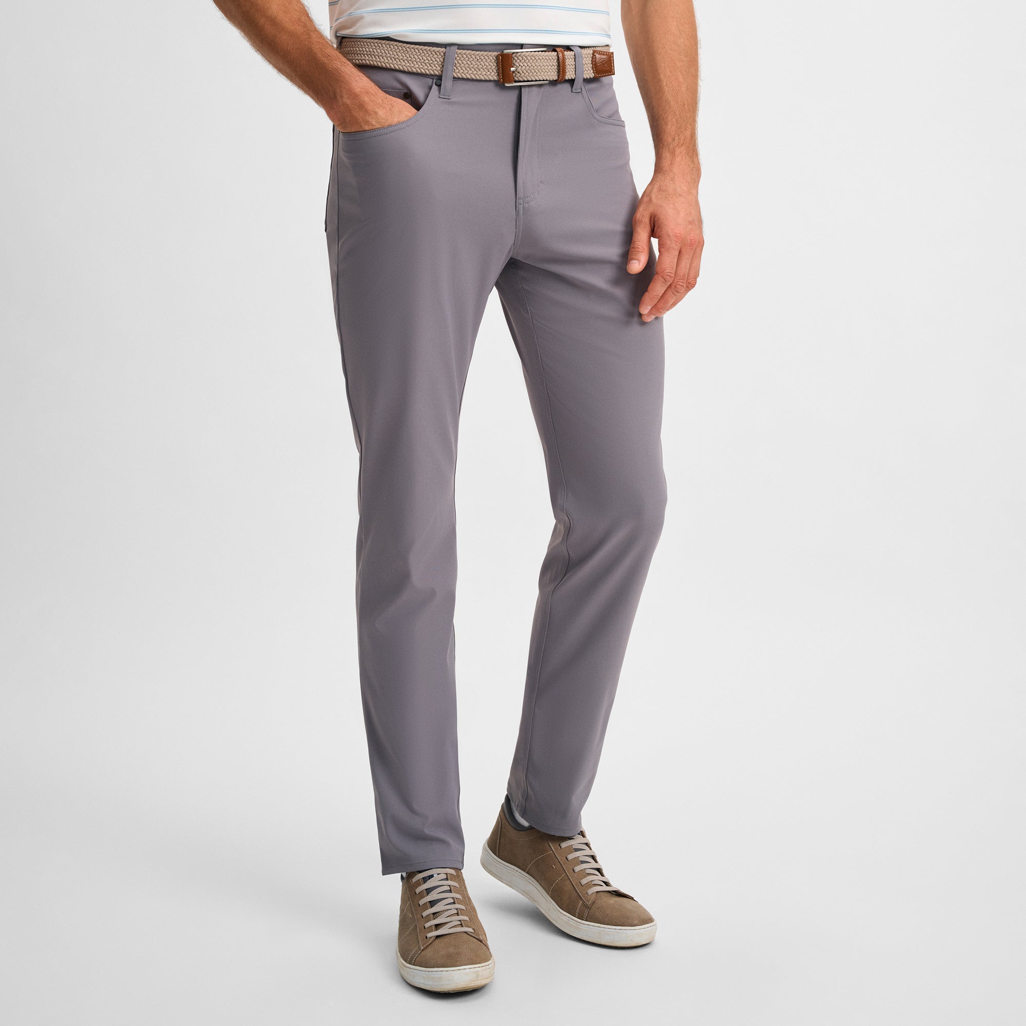 Charcoal Clubhouse Stretch Five-Pocket Pant