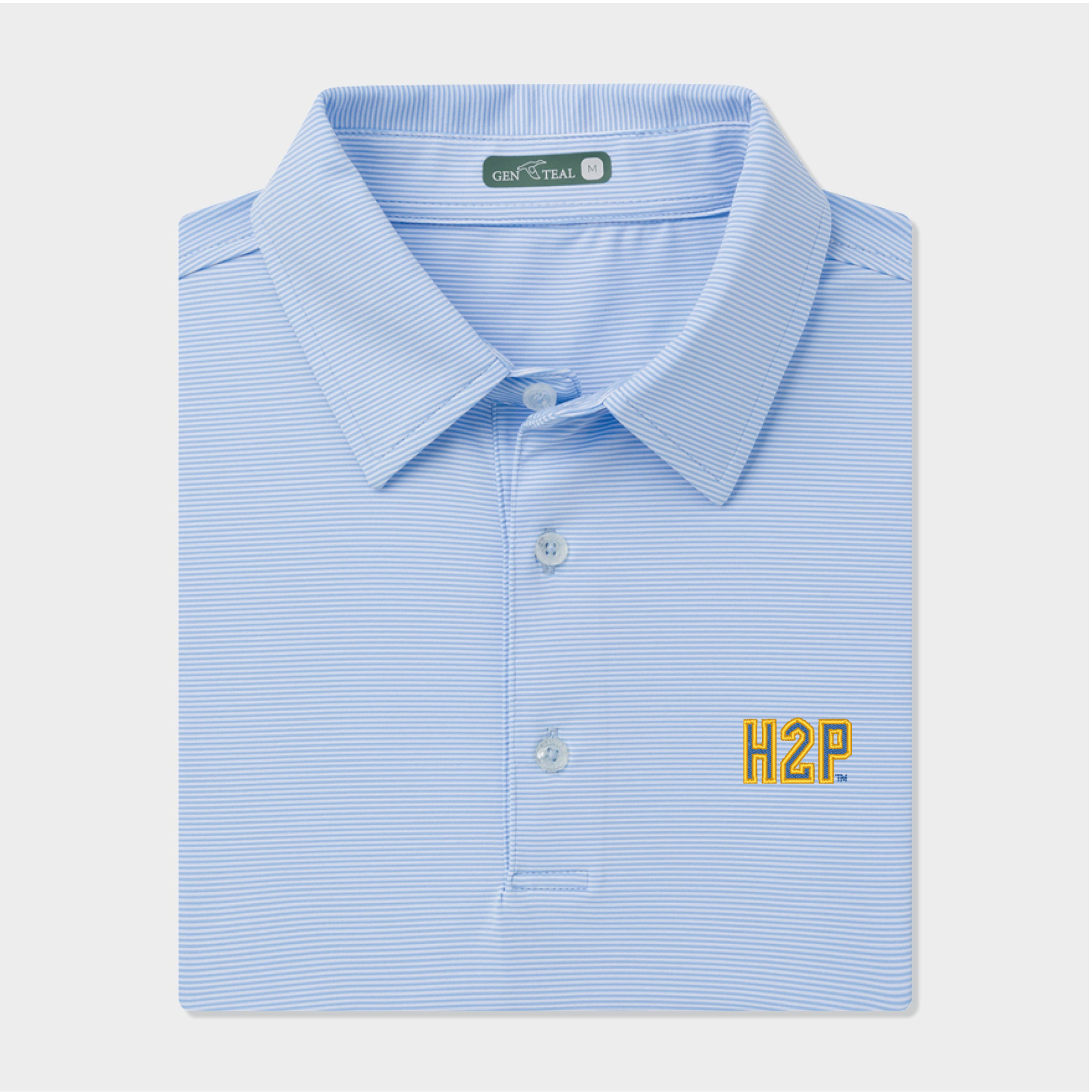 Pitt H2P Pinstripe Performance Polo