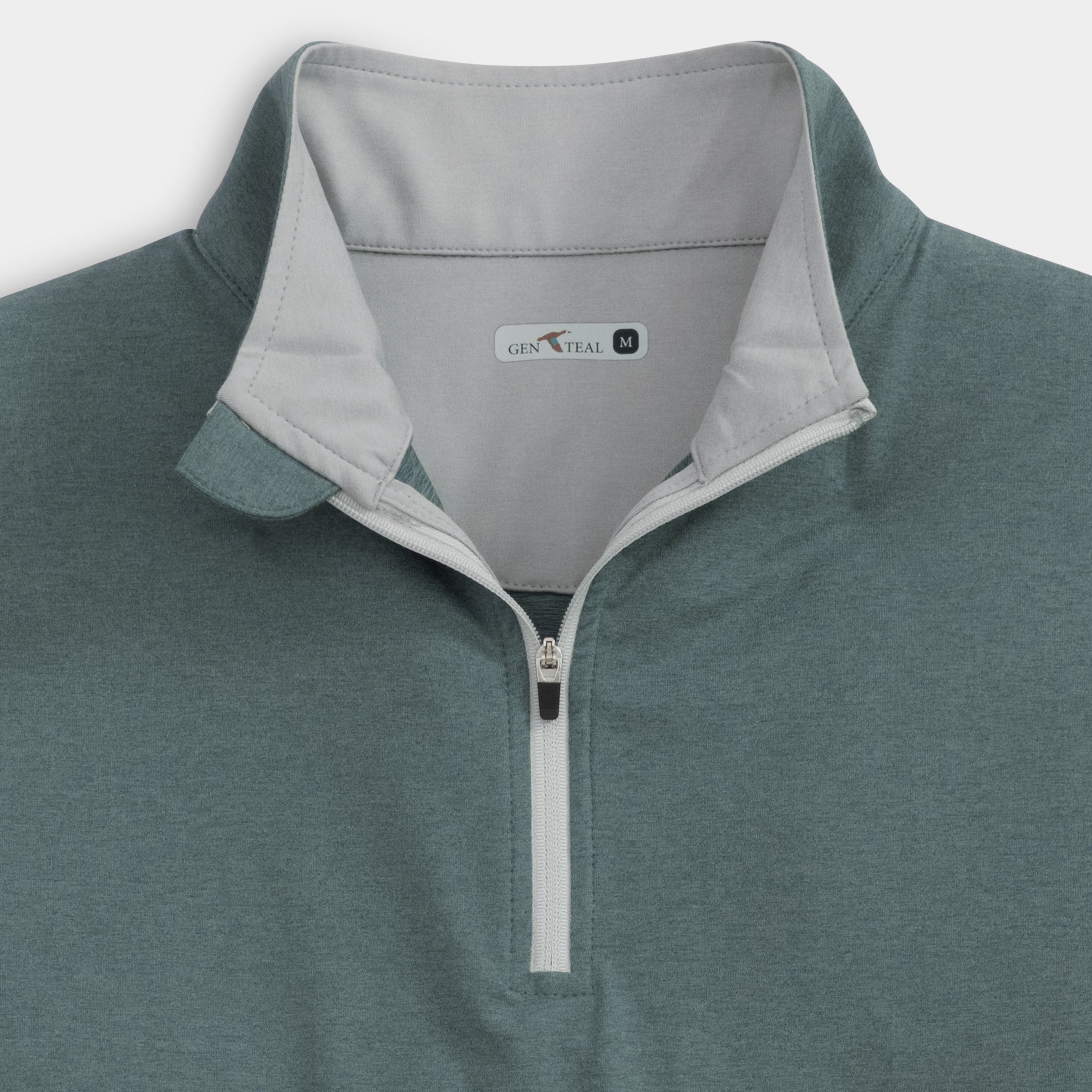 Tulane Heathered Venture Performance Quarter-Zip-GenTeal Apparel