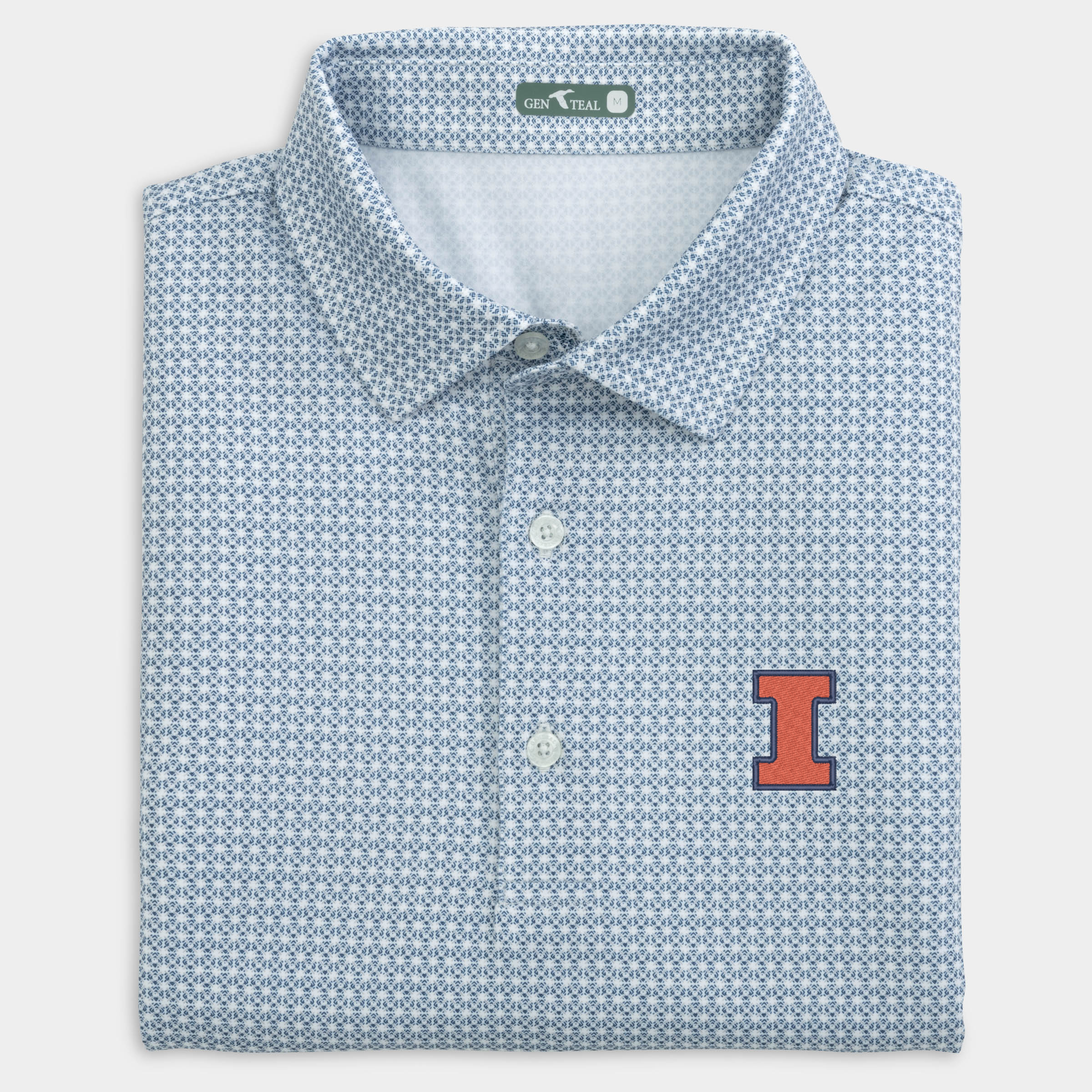 Illinois Tile Printed Performance Polo