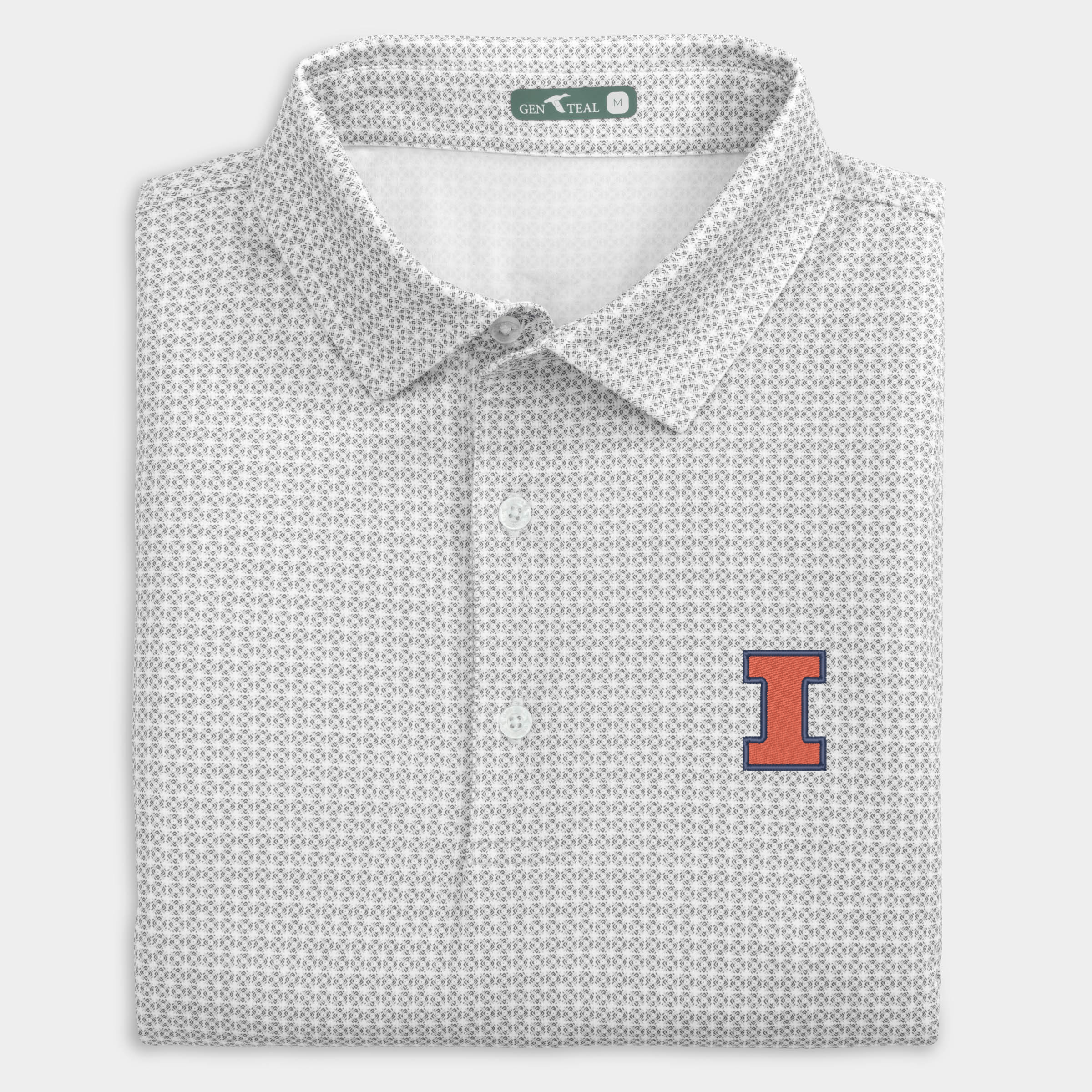 Illinois Tile Printed Performance Polo
