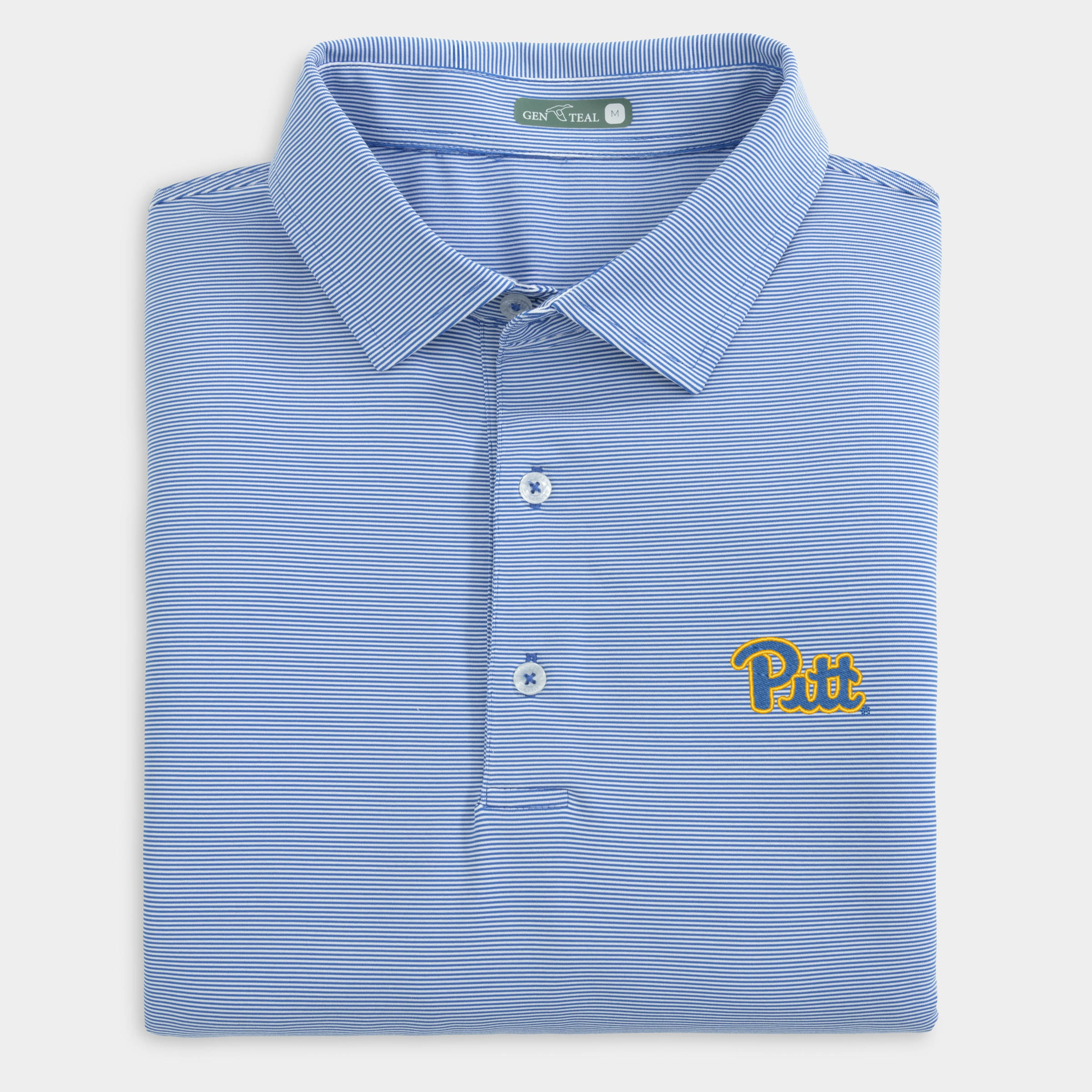 Pitt Pinstripe Performance Polo