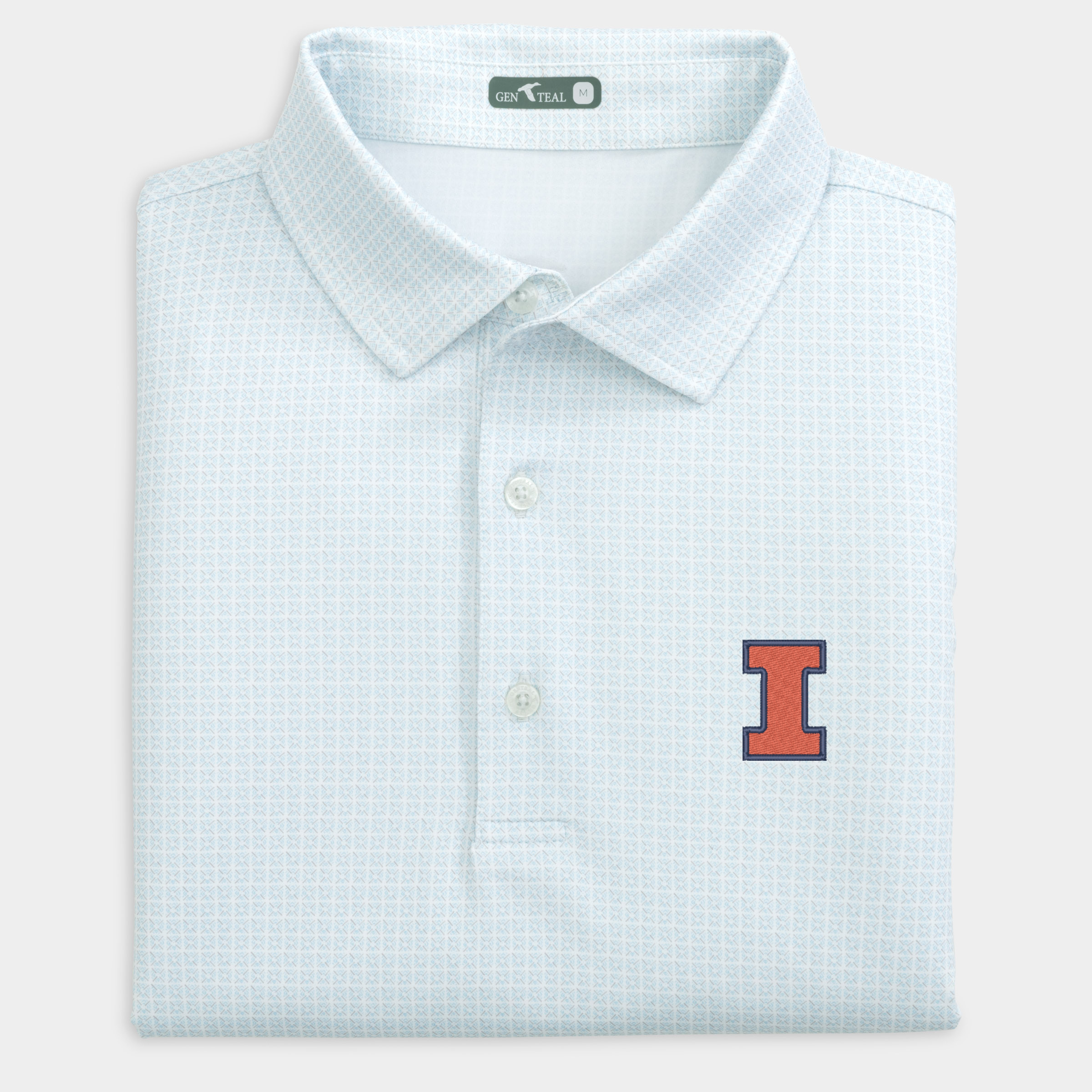 Illinois Tile Printed Performance Polo