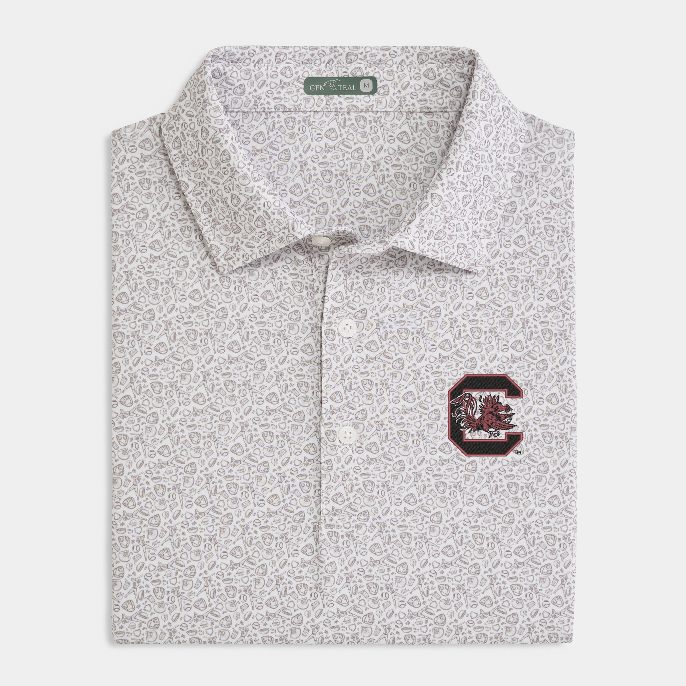 South Carolina Fastball Printed Performance Polo