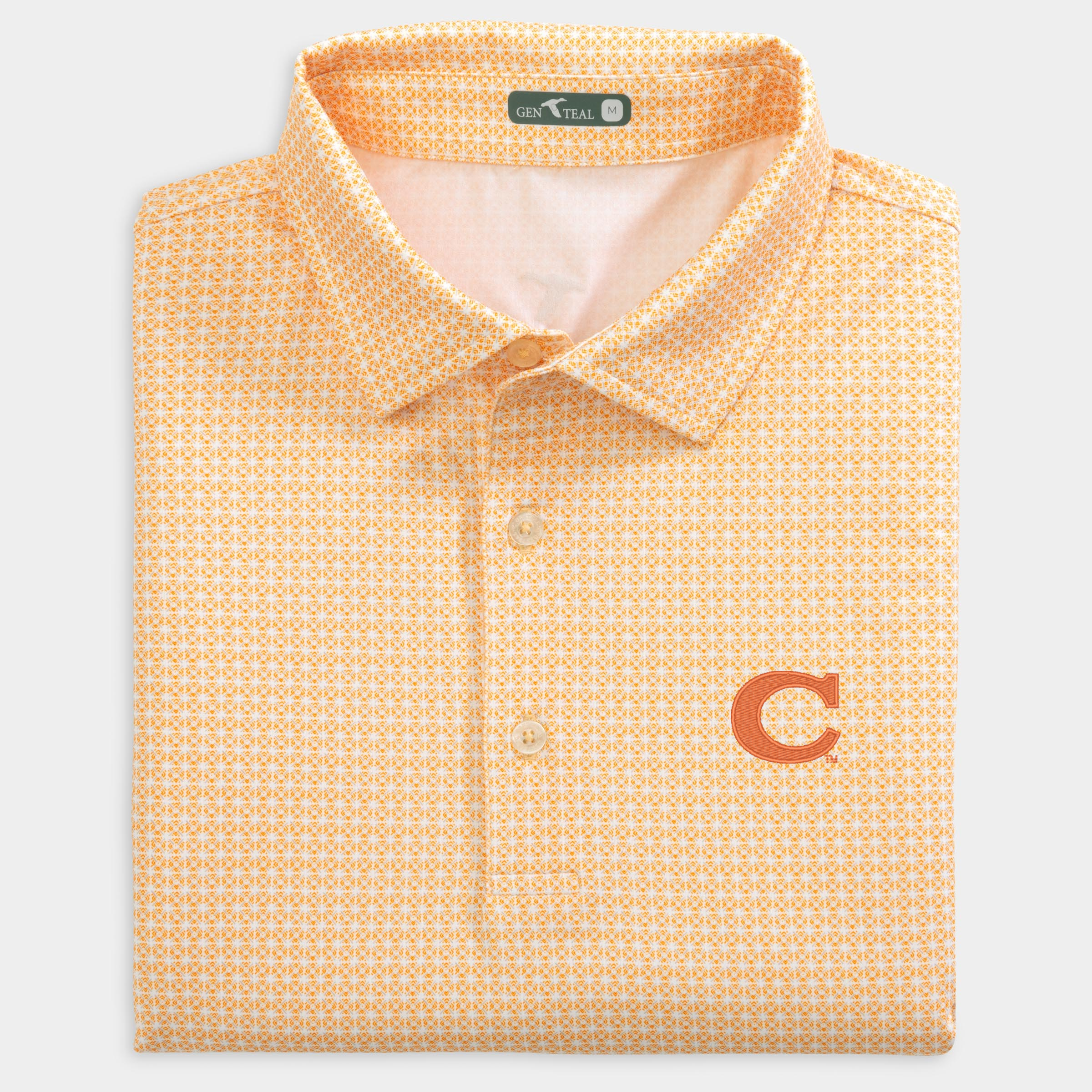 Clemson Vault C Tile Printed Performance Polo