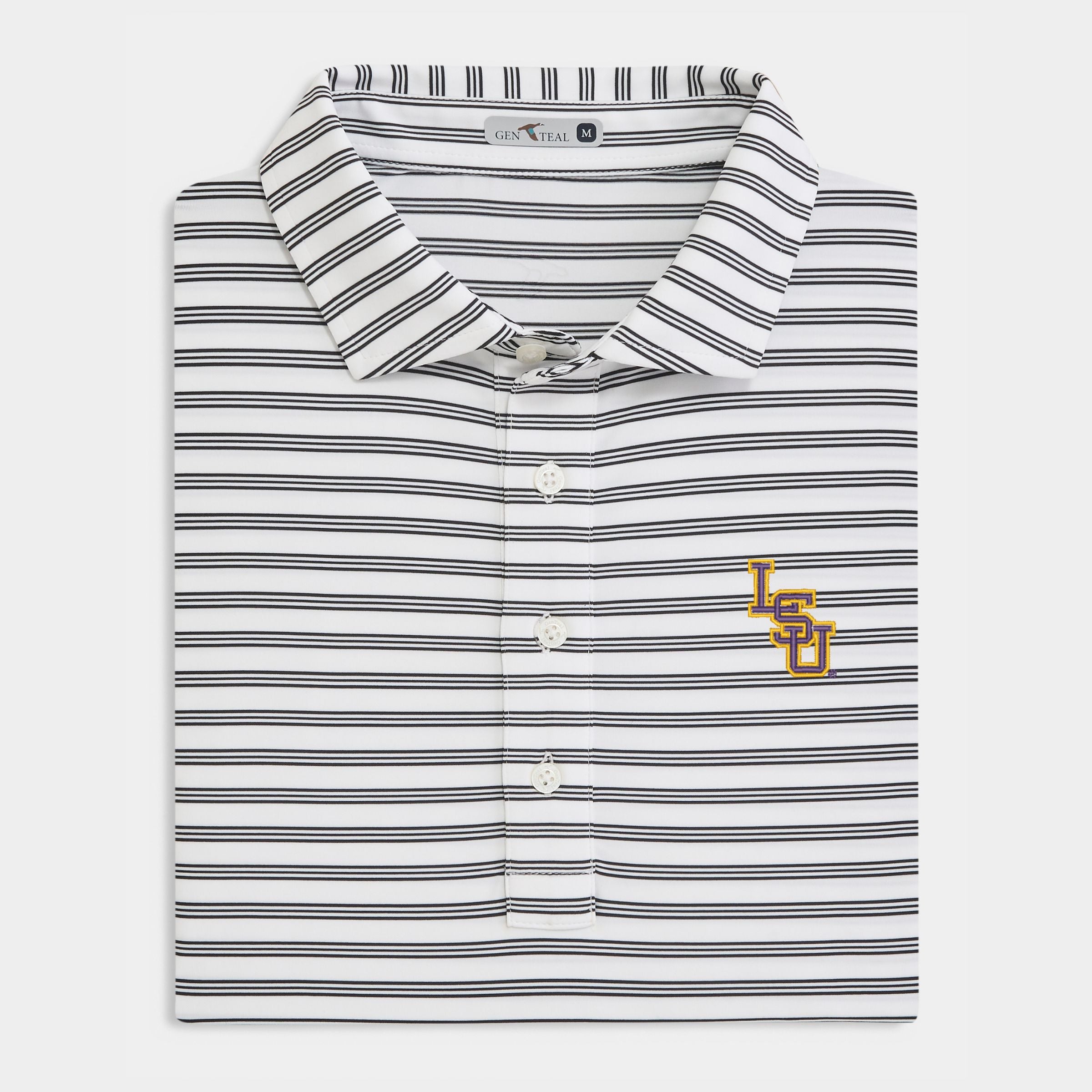 LSU Stacked Rush Performance Polo