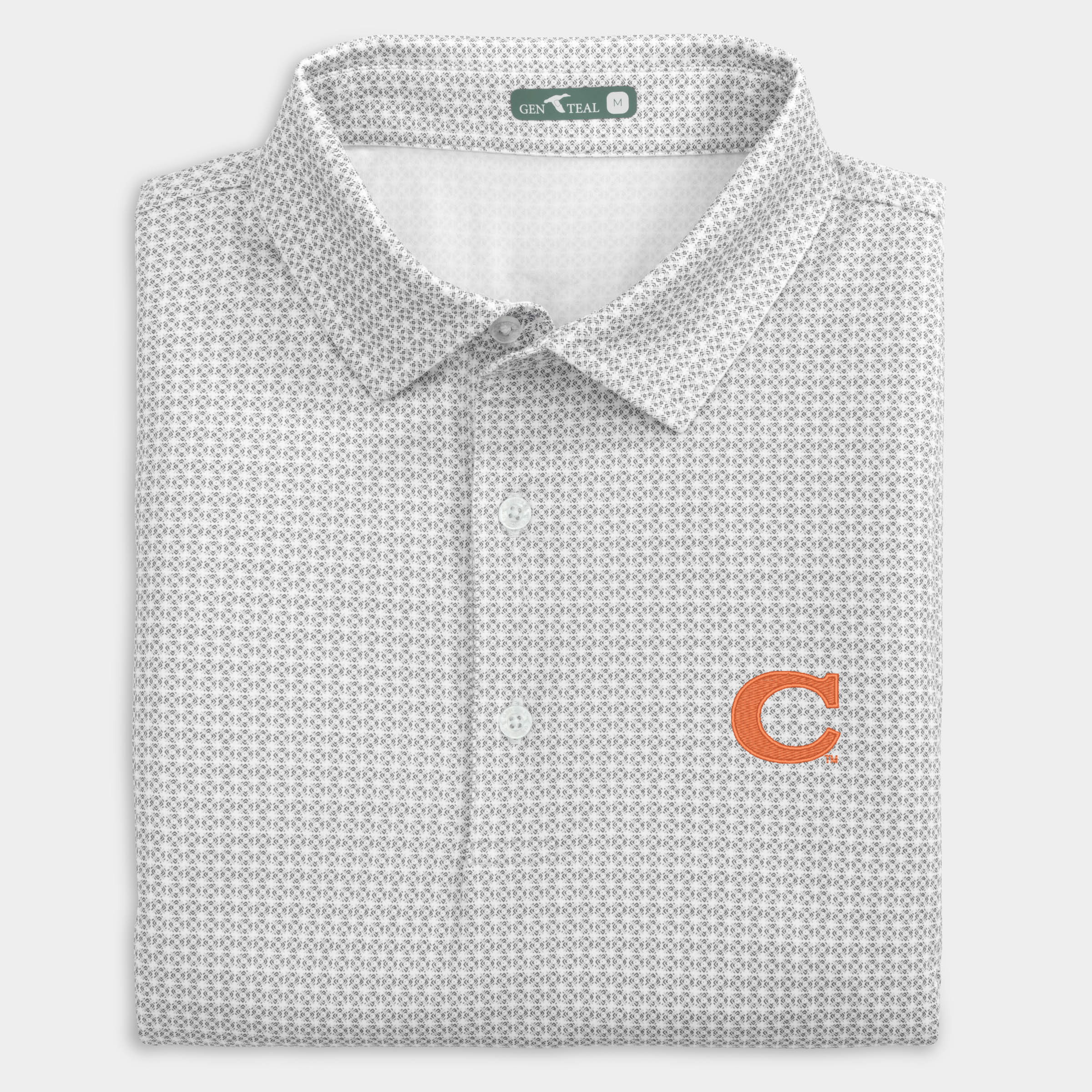 Clemson Vault C Tile Printed Performance Polo