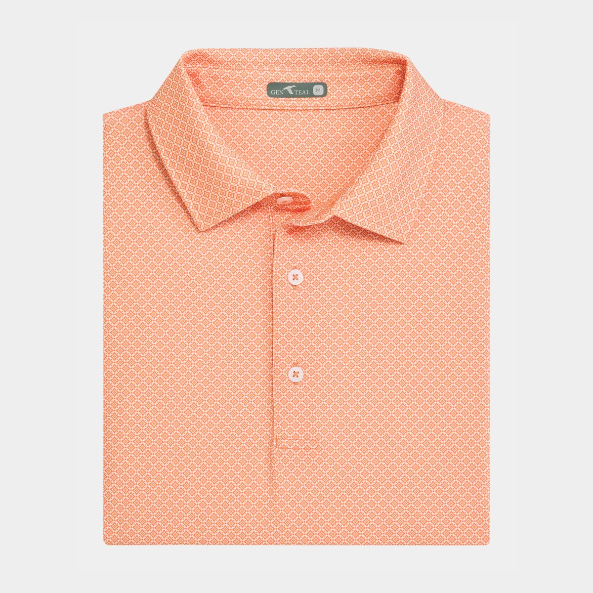 Diamond Lattice Printed Performance Polo
