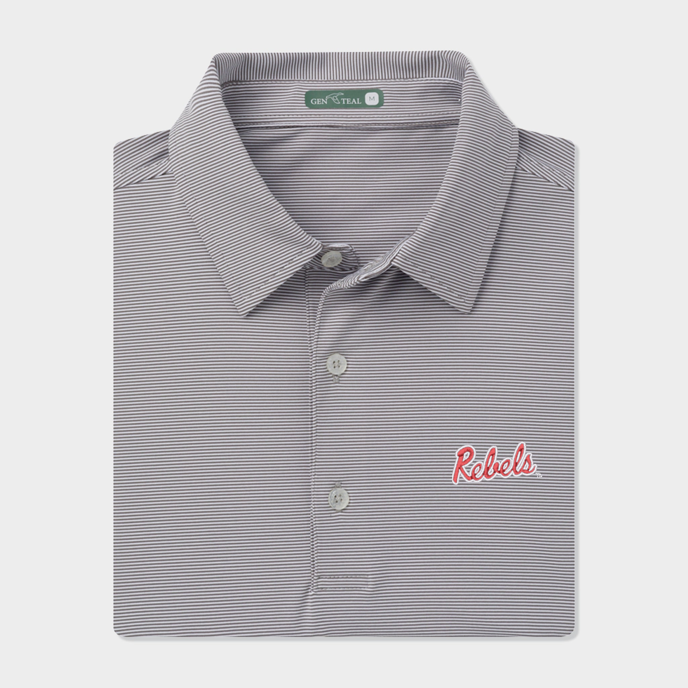 Ole Miss Rebels Pinstripe Performance Polo