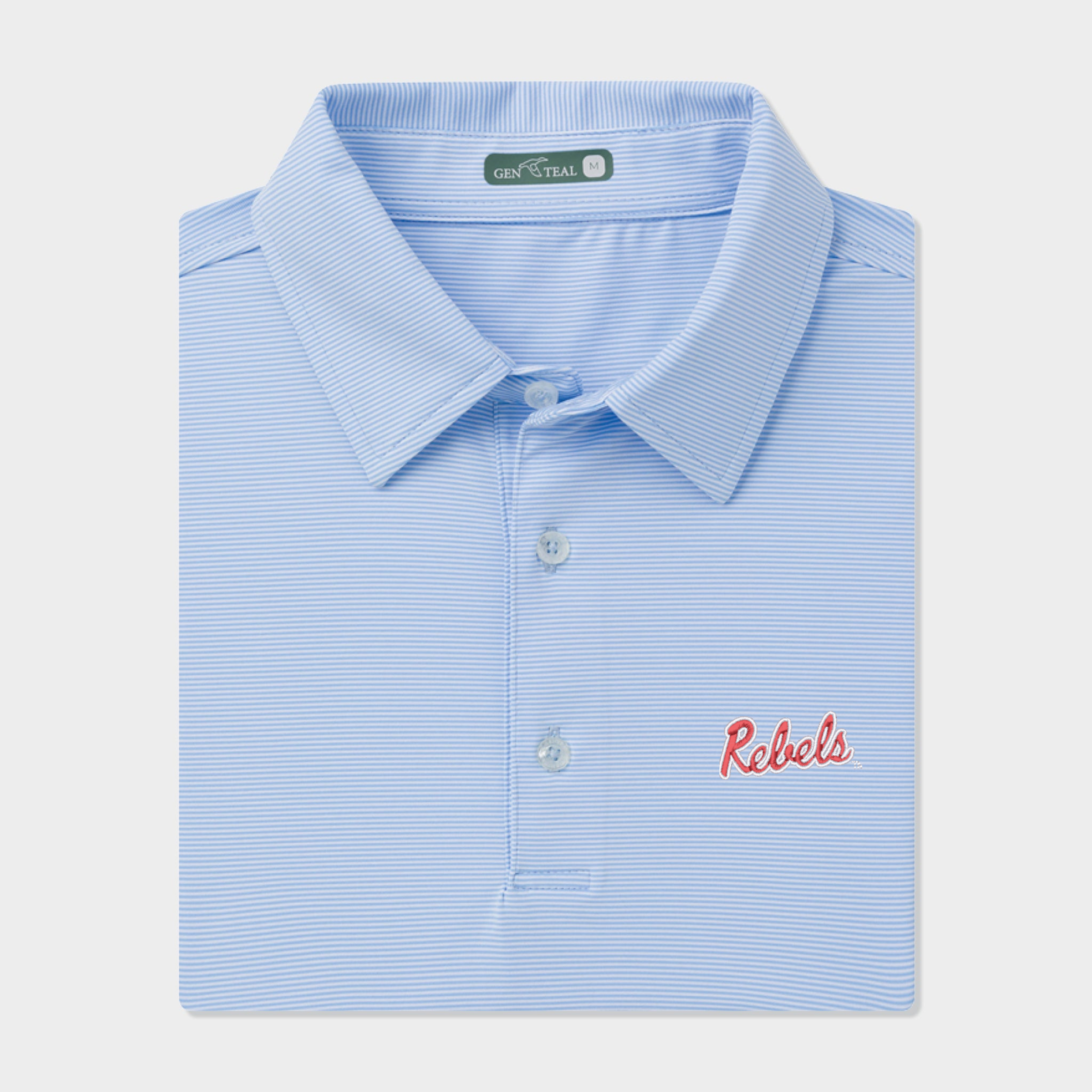 Ole Miss Rebels Pinstripe Performance Polo