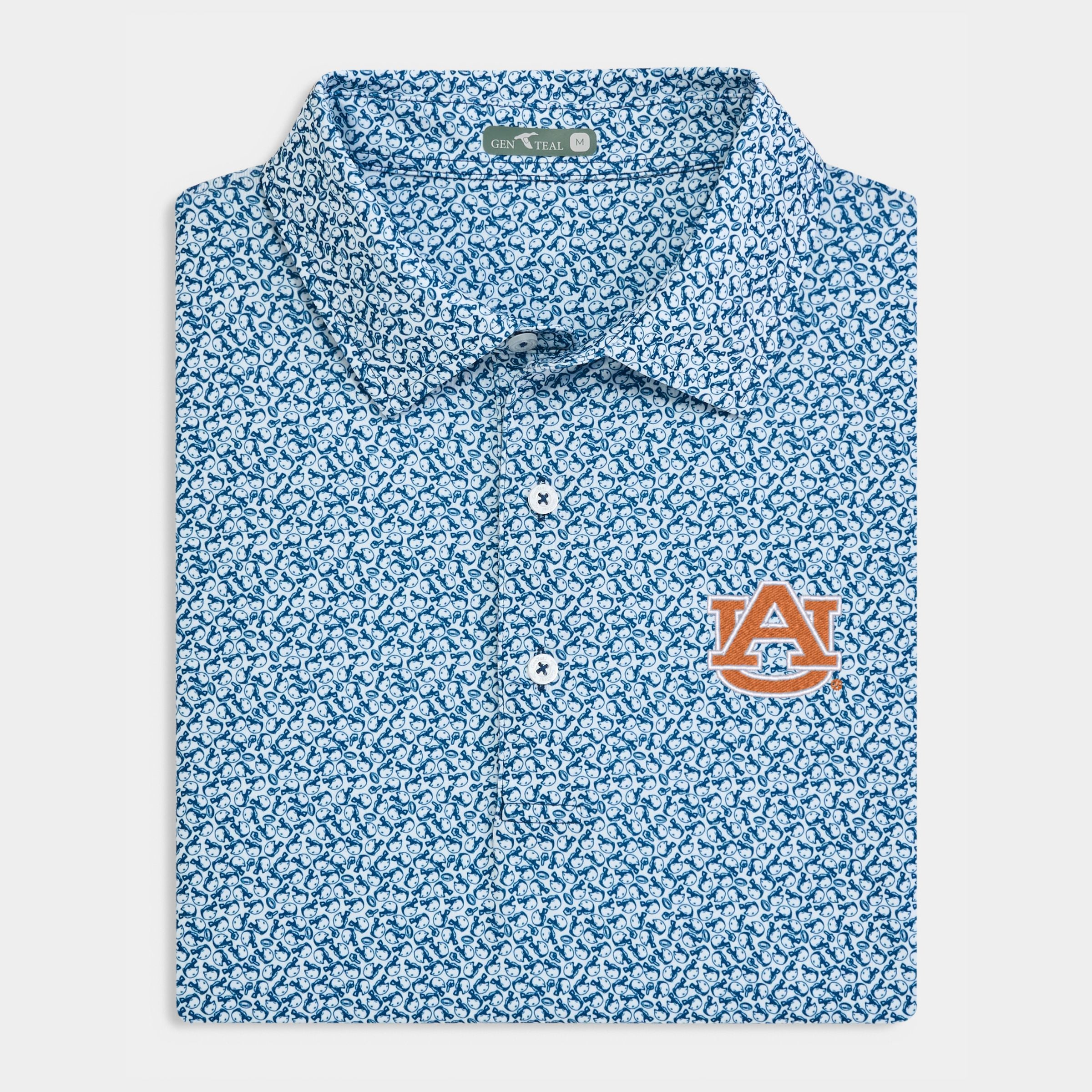 Auburn Helmet Havoc Printed Performance Polo
