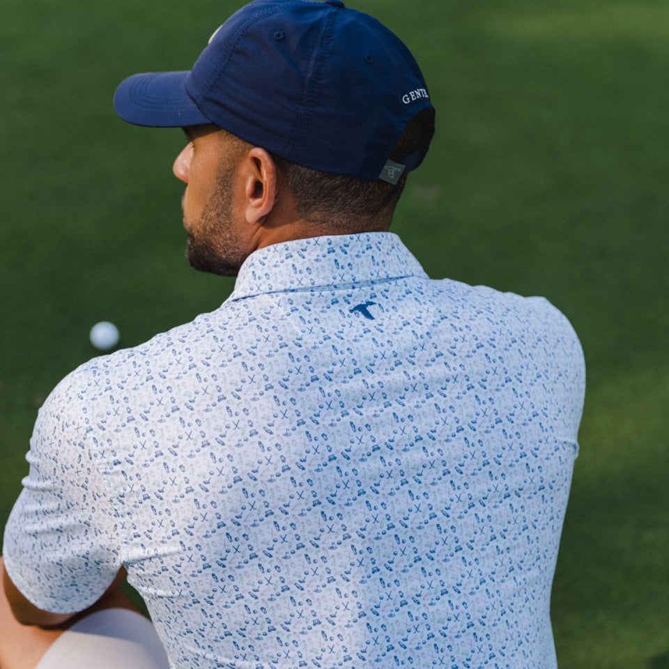 Caddie's Choice Printed Performance Polo
