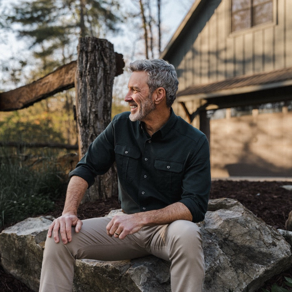 Herringbone Utility Sport Shirt