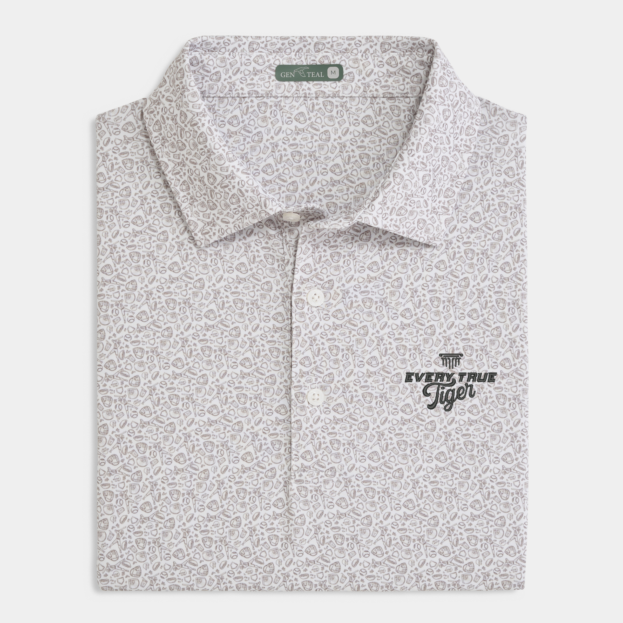 Every True Tiger Fastball Printed Performance Polo
