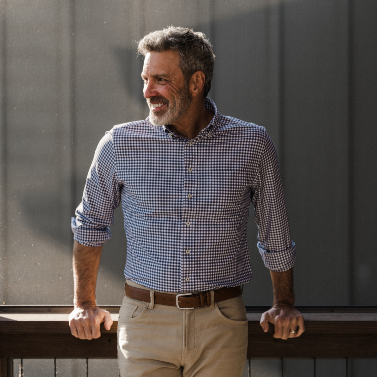 Gingham Performance Sport Shirt