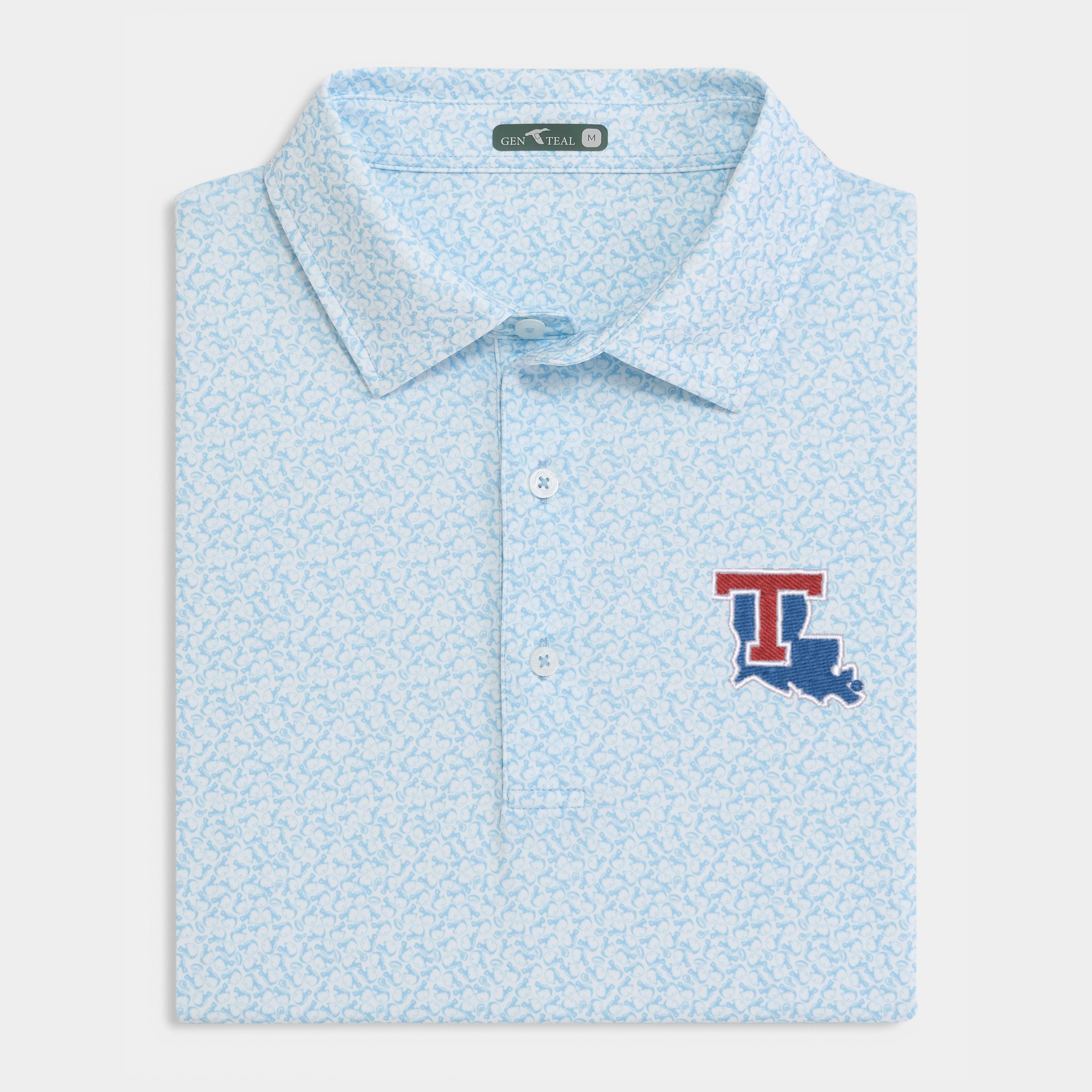 Louisiana Tech Helmet Havoc Printed Performance Polo
