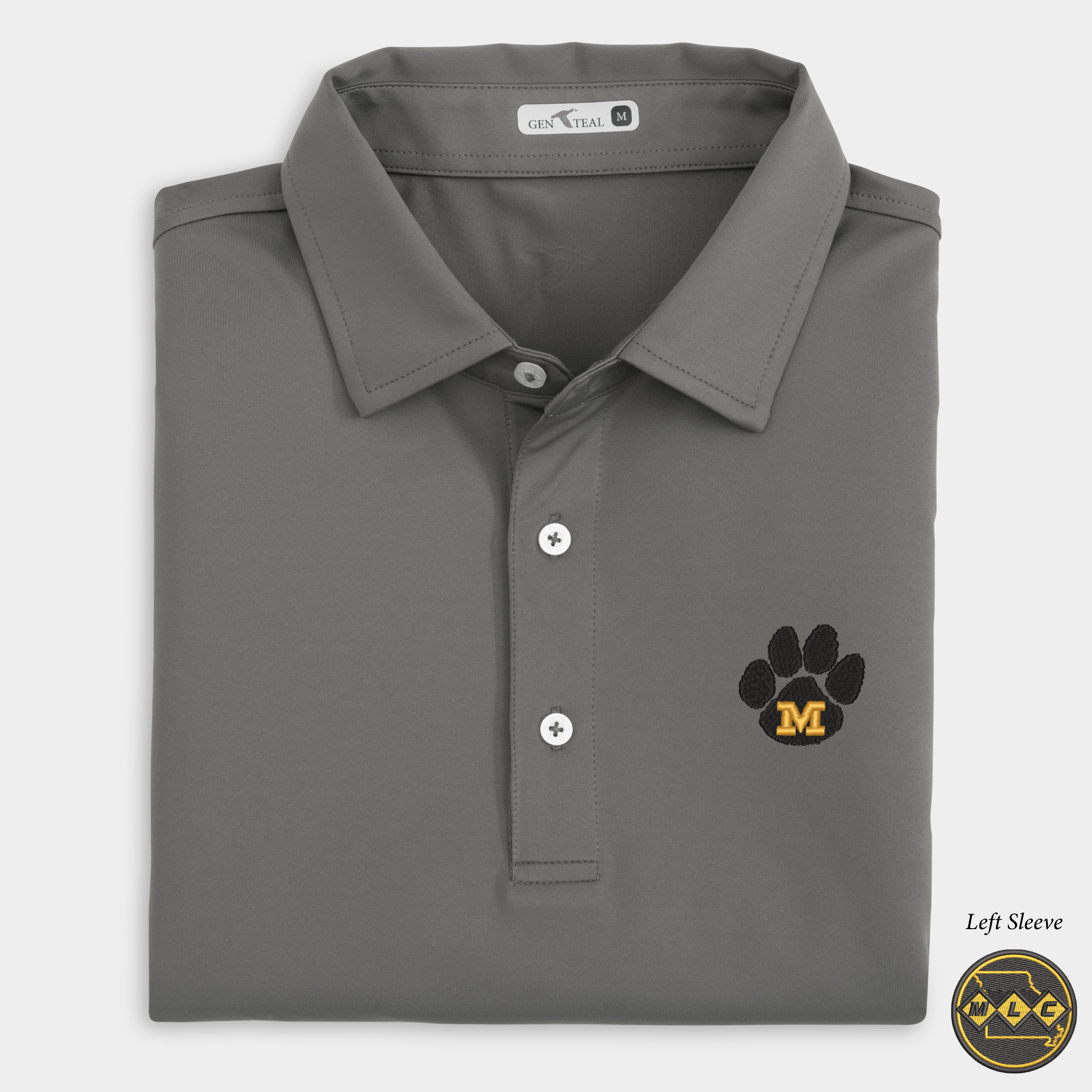 MLC Missouri Paw Solid Performance Polo