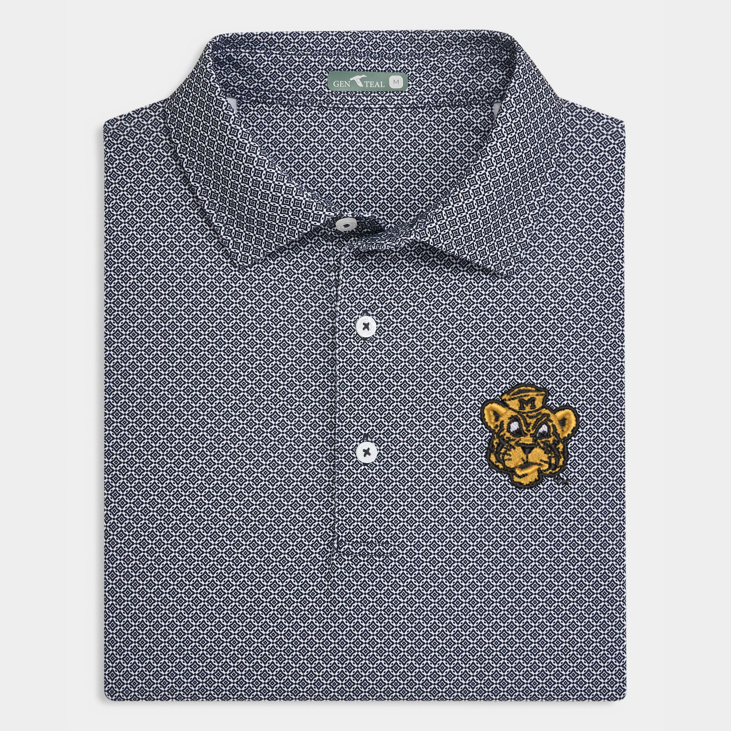 Missouri Vault Diamond Lattice Printed Performance Polo