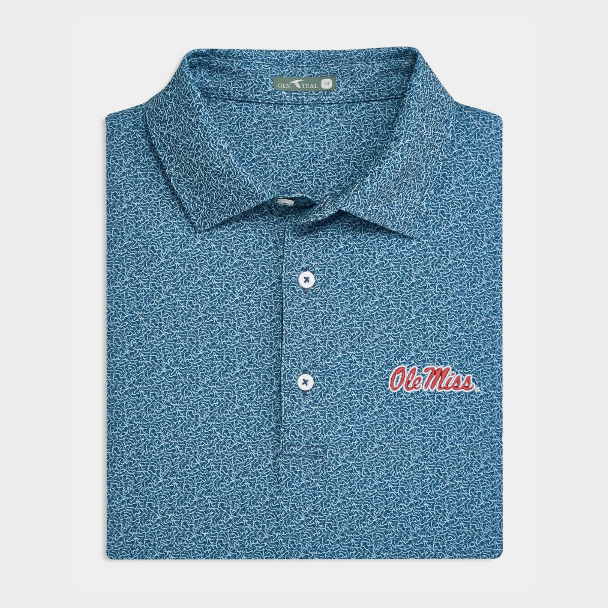 Ole Miss Twilight Antlers Printed Performance Polo