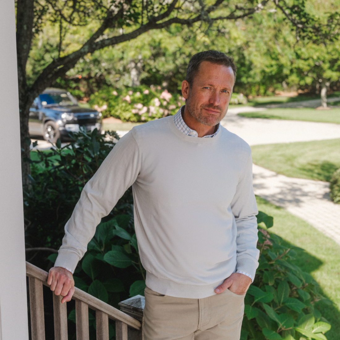 Oyster Gray Howes Crewneck