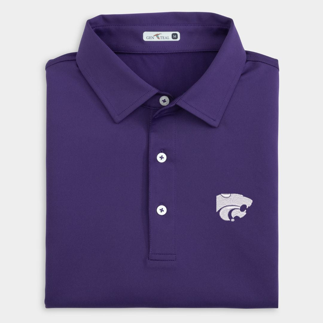 Kansas State Solid Performance Polo