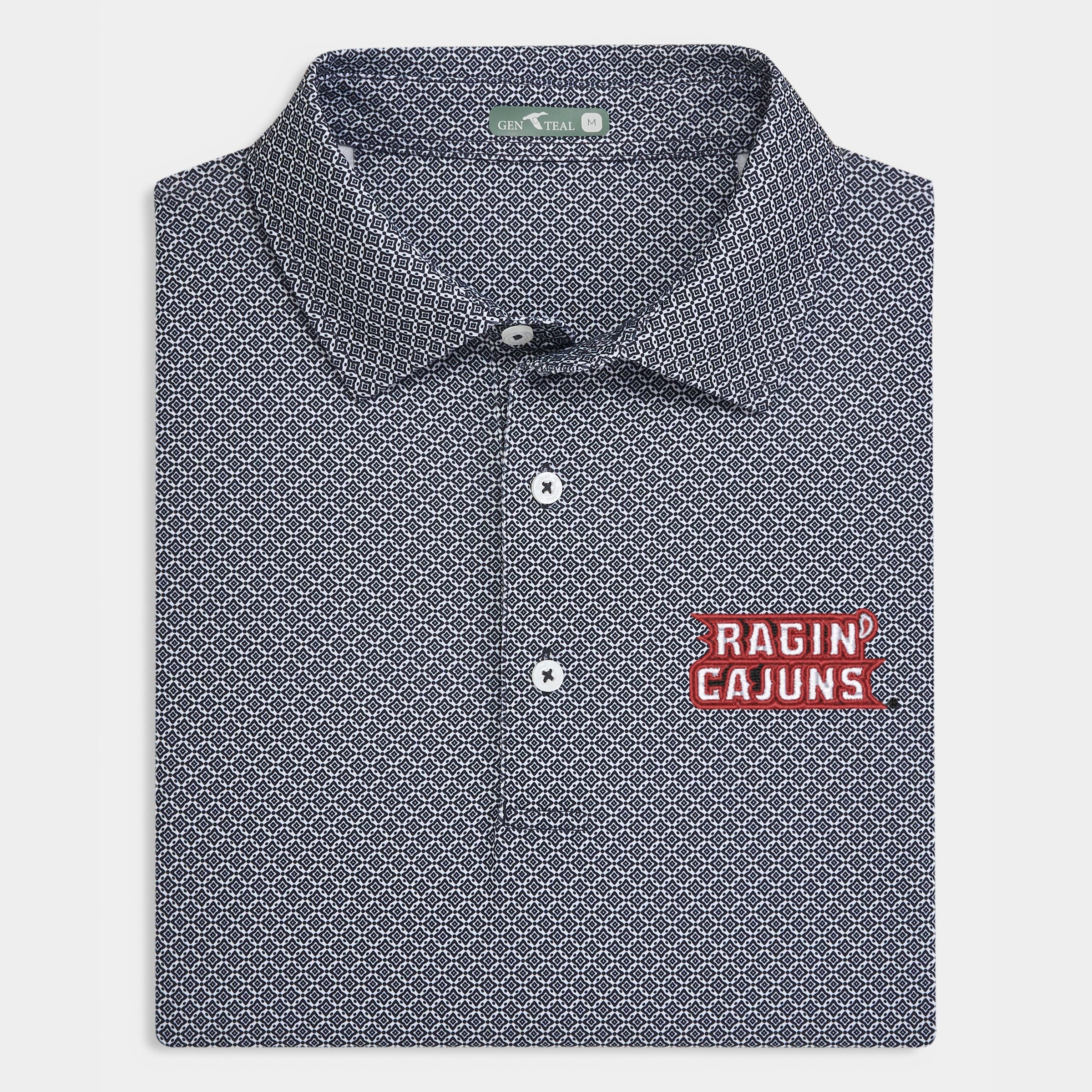 Louisiana Diamond Lattice Printed Performance Polo