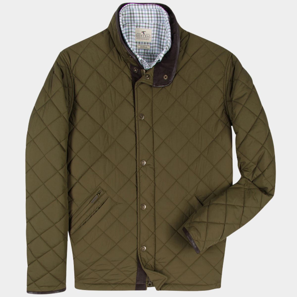 Olive Northpoint Quilted Coat
